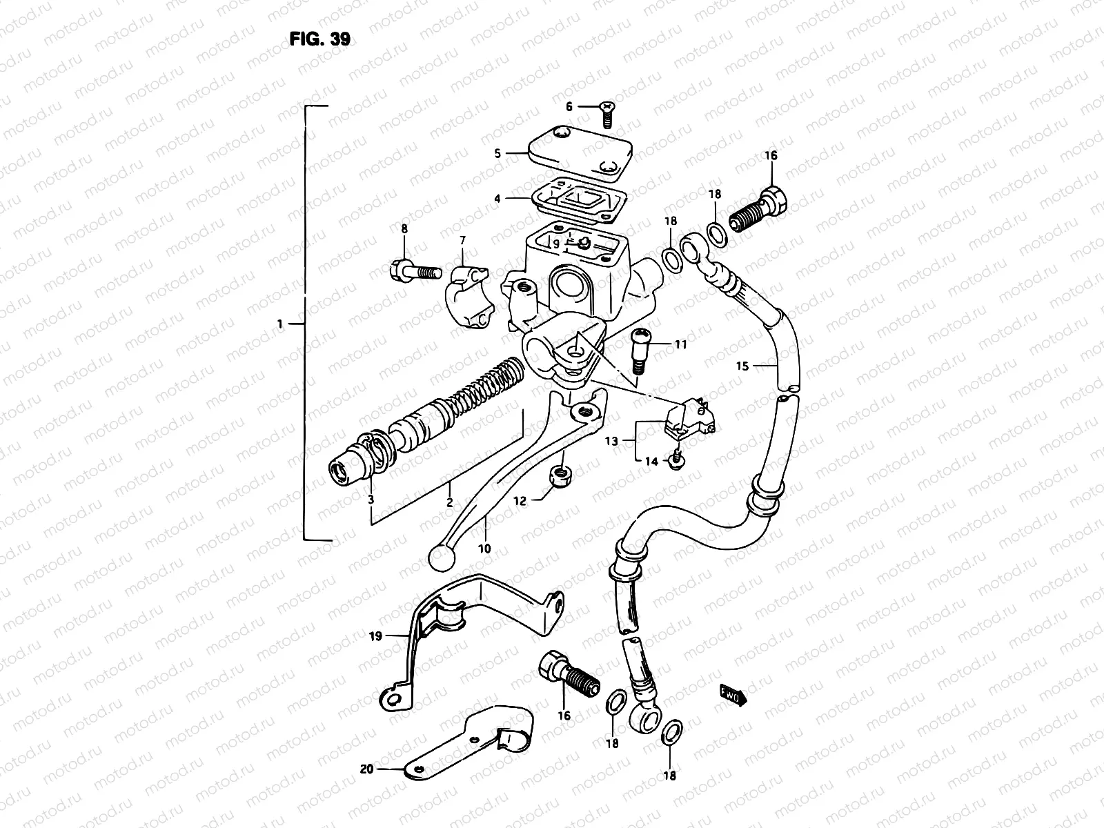 39 - FRONT MASTER CYLINDER