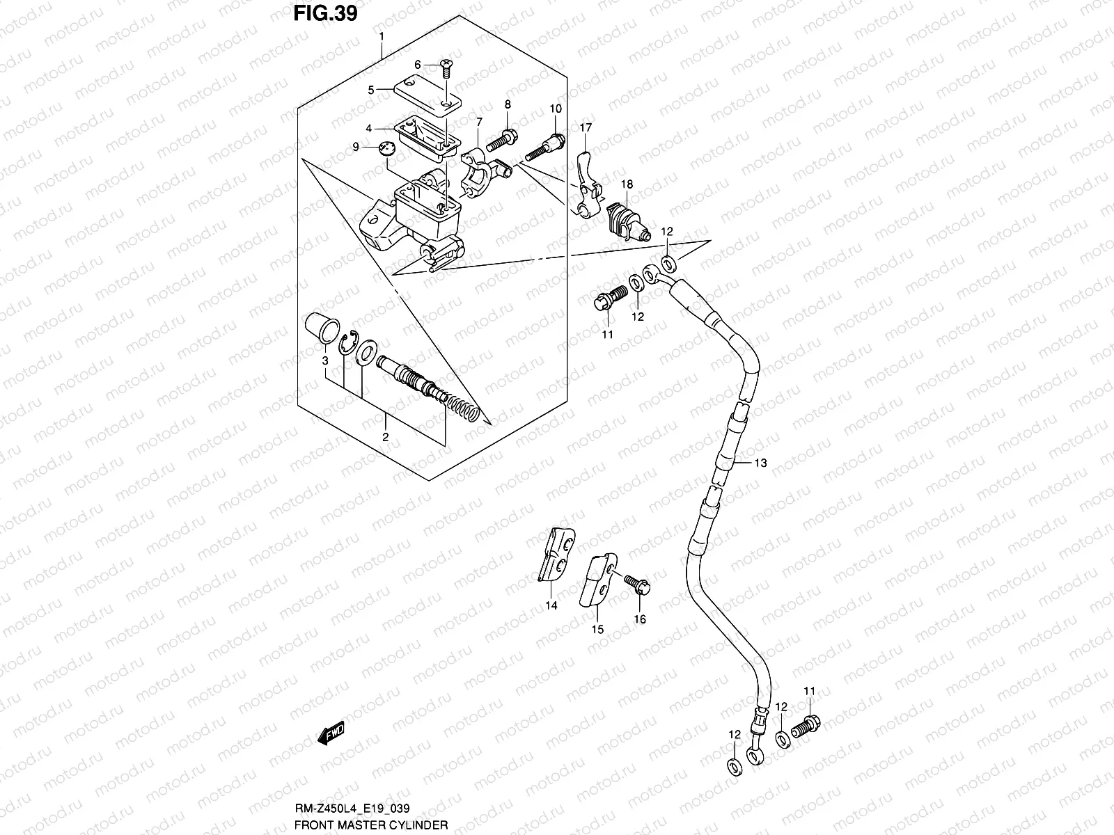 39 - FRONT MASTER CYLINDER