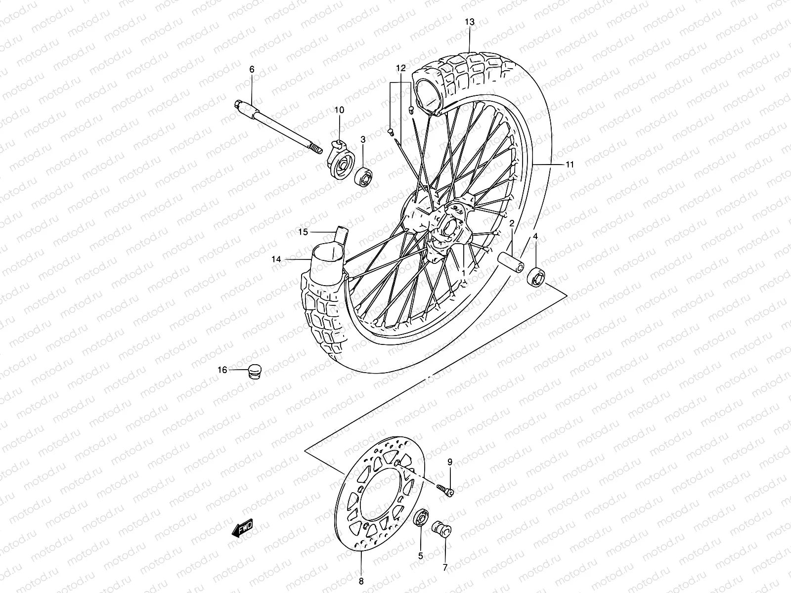 39 - FRONT WHEEL