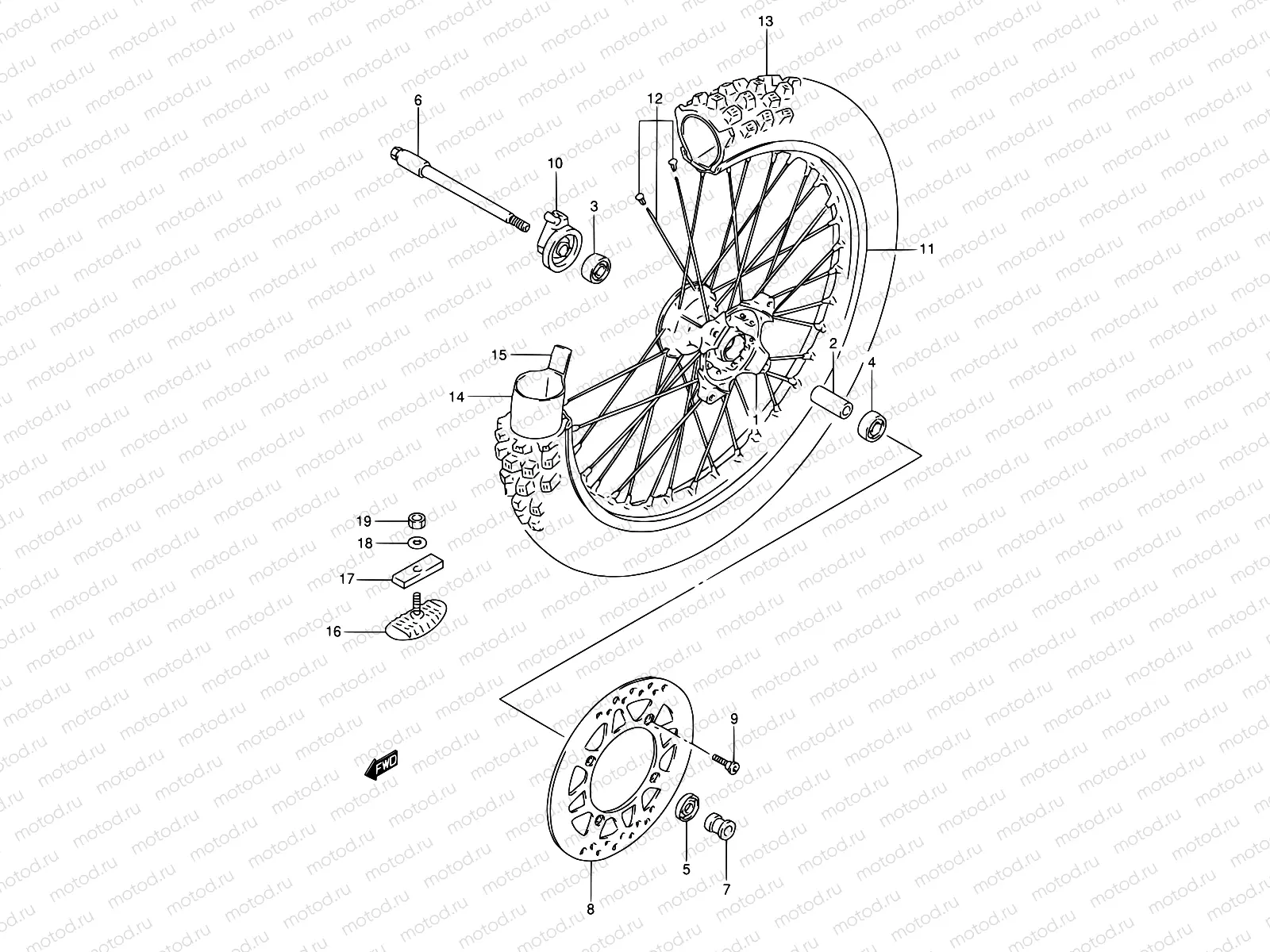 39 - FRONT WHEEL