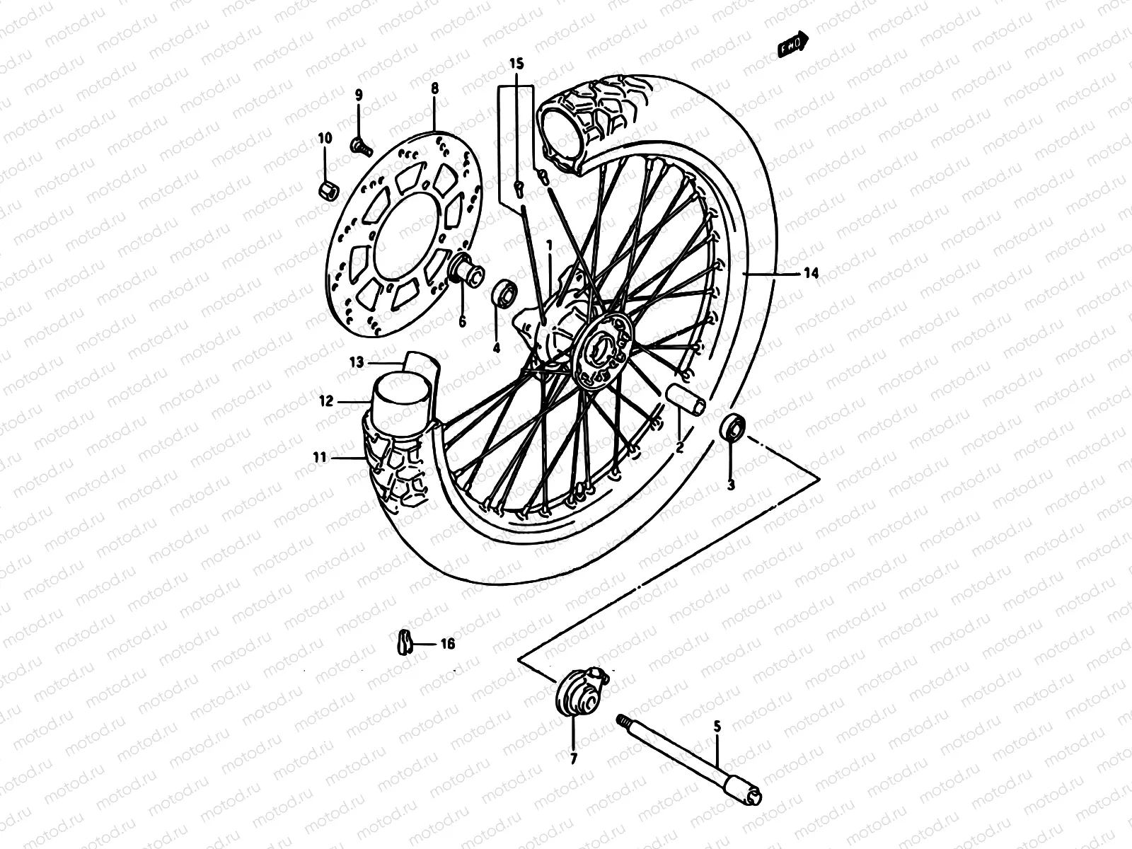 39 - FRONT WHEEL