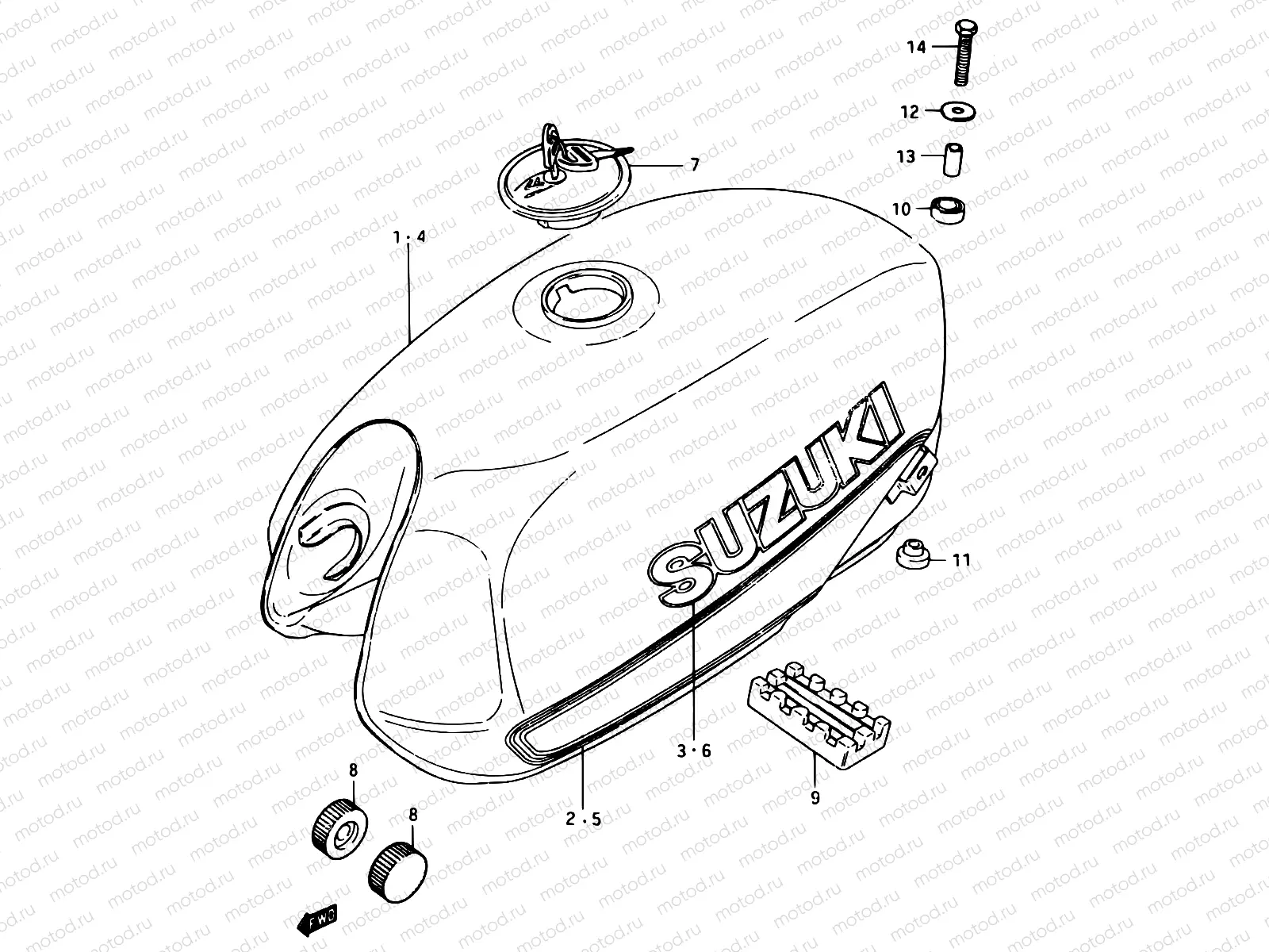 39 - FUEL TANK (GSX750ESD)