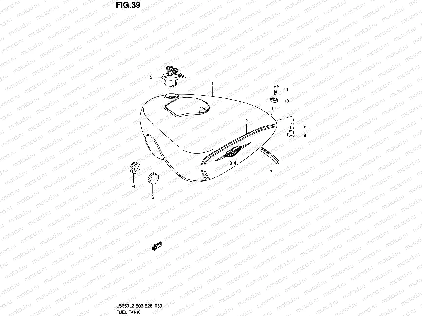 39 - FUEL TANK (LS650L2 E33)