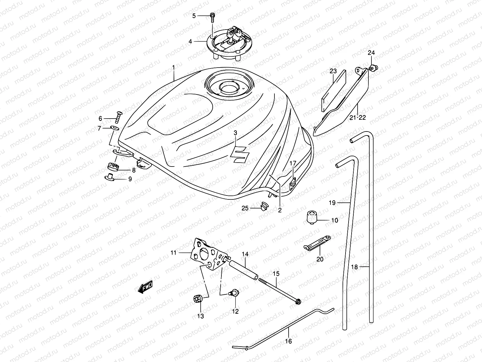 39 - FUEL TANK (MODEL K4)