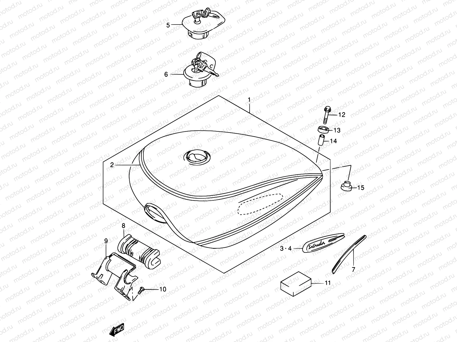 39 - FUEL TANK (MODEL K4)