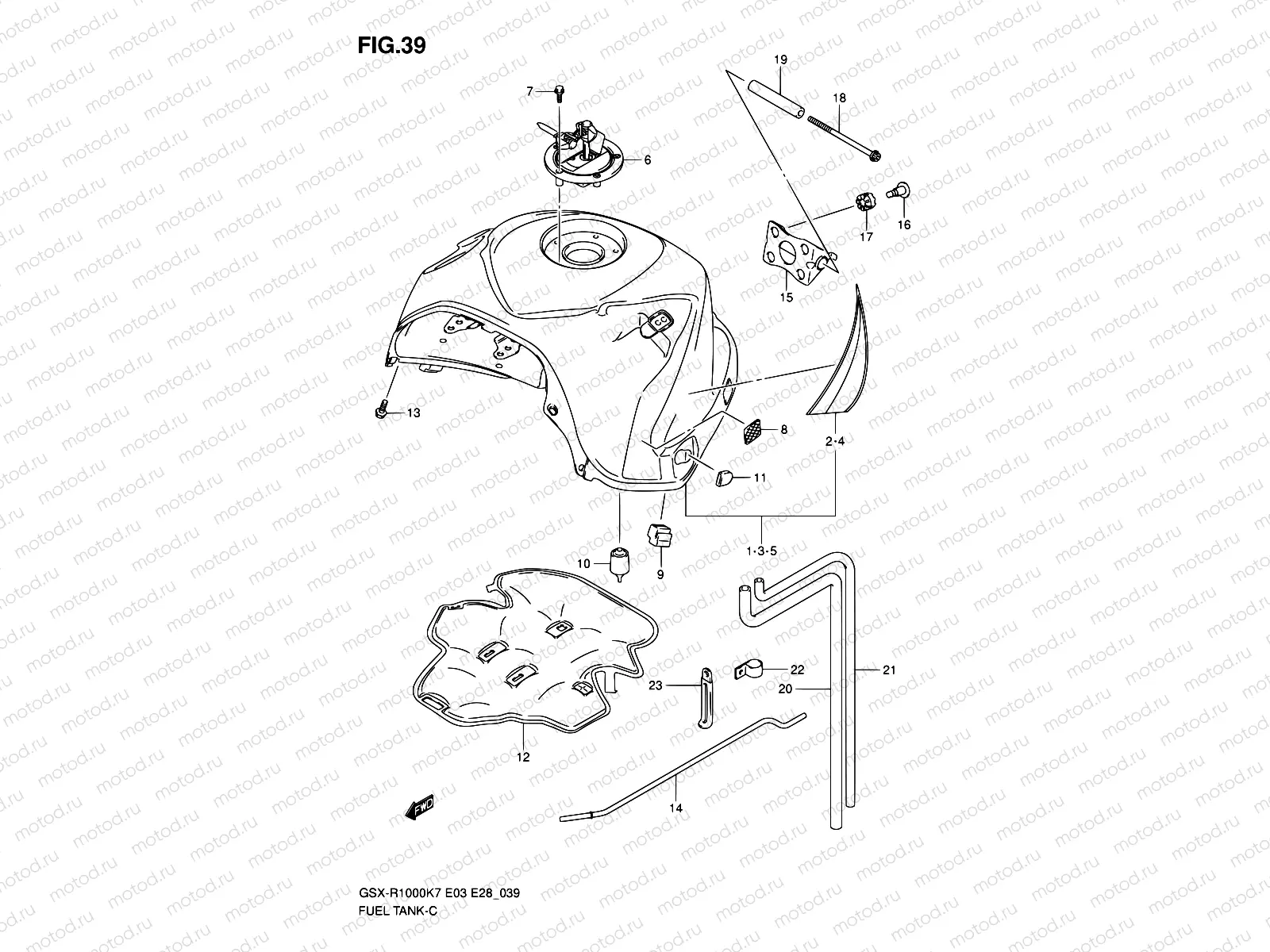 39 - FUEL TANK (MODEL K7)
