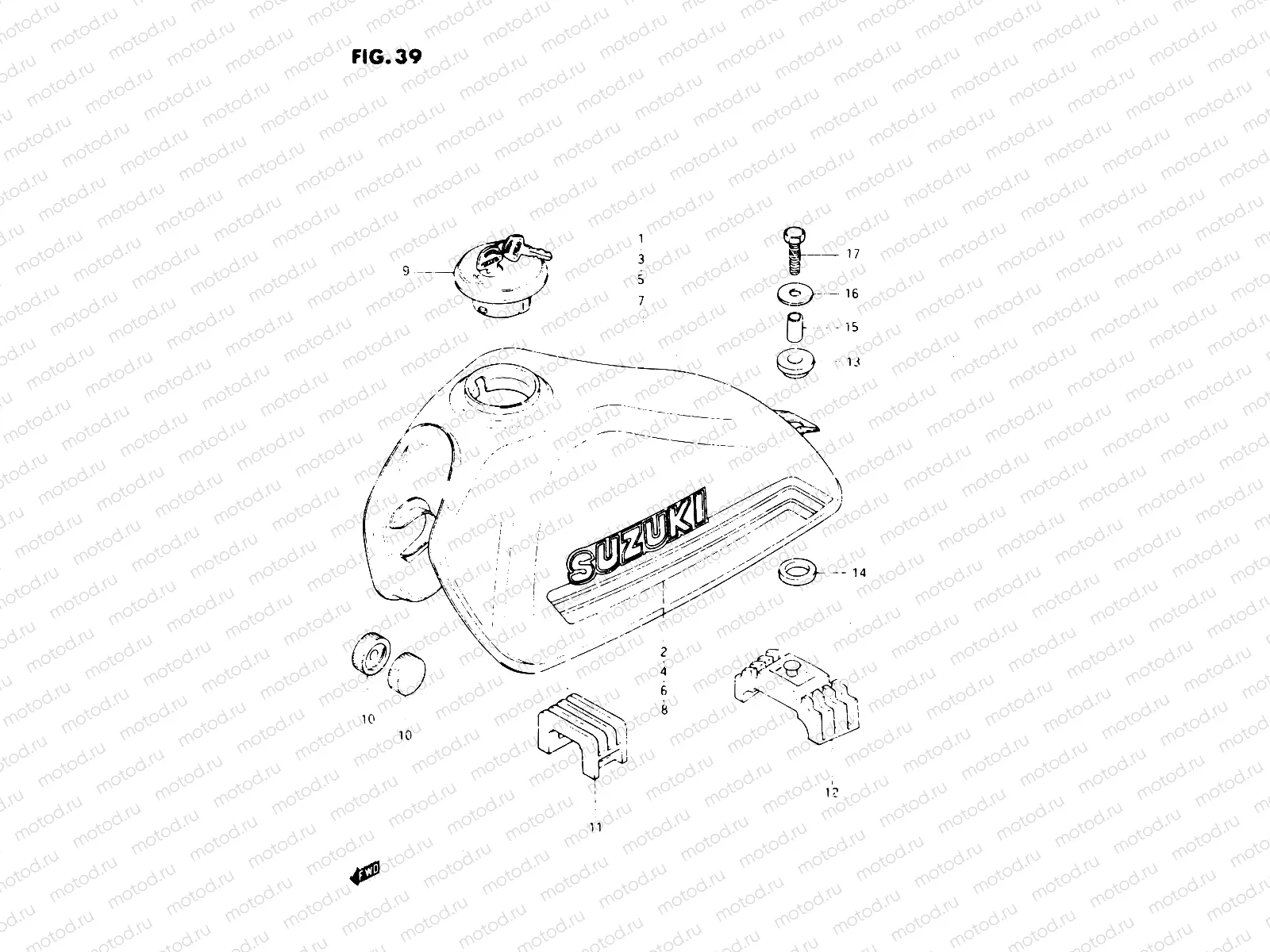 39 - FUEL TANK (MODEL Z)