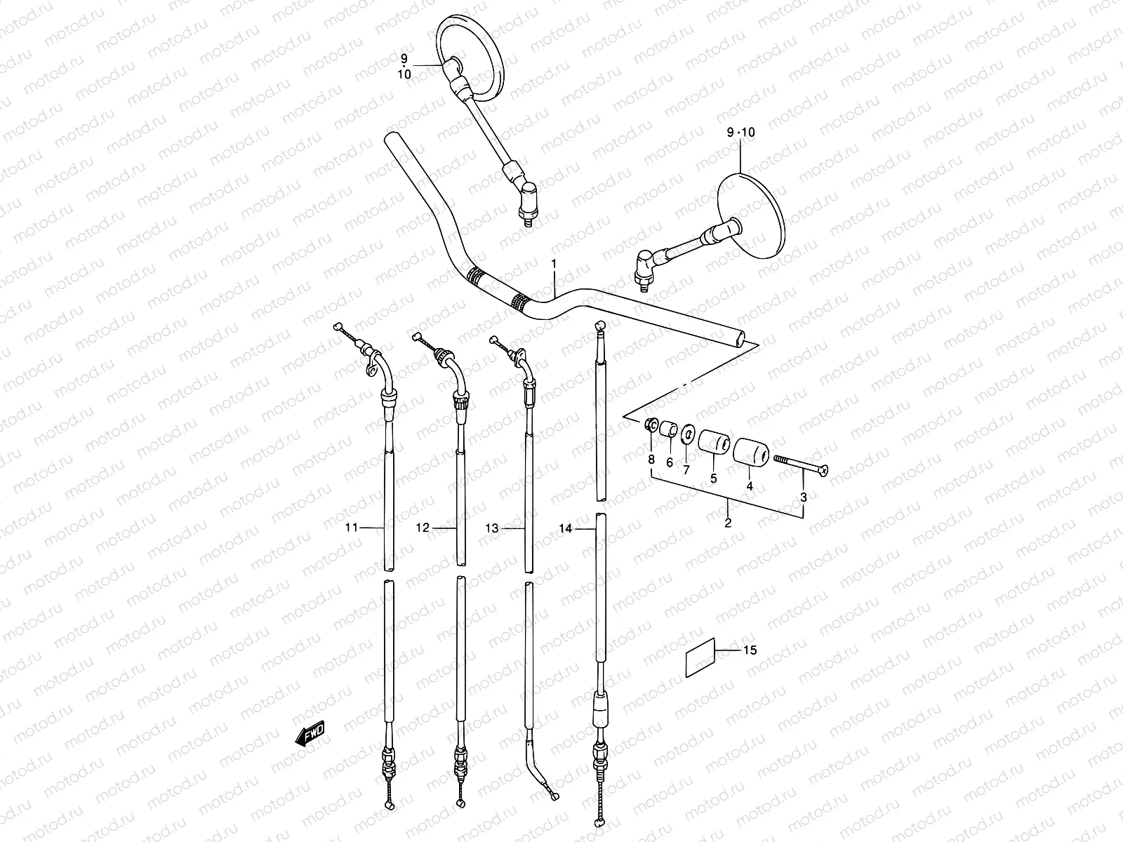 39 - HANDLEBAR (MODEL S)