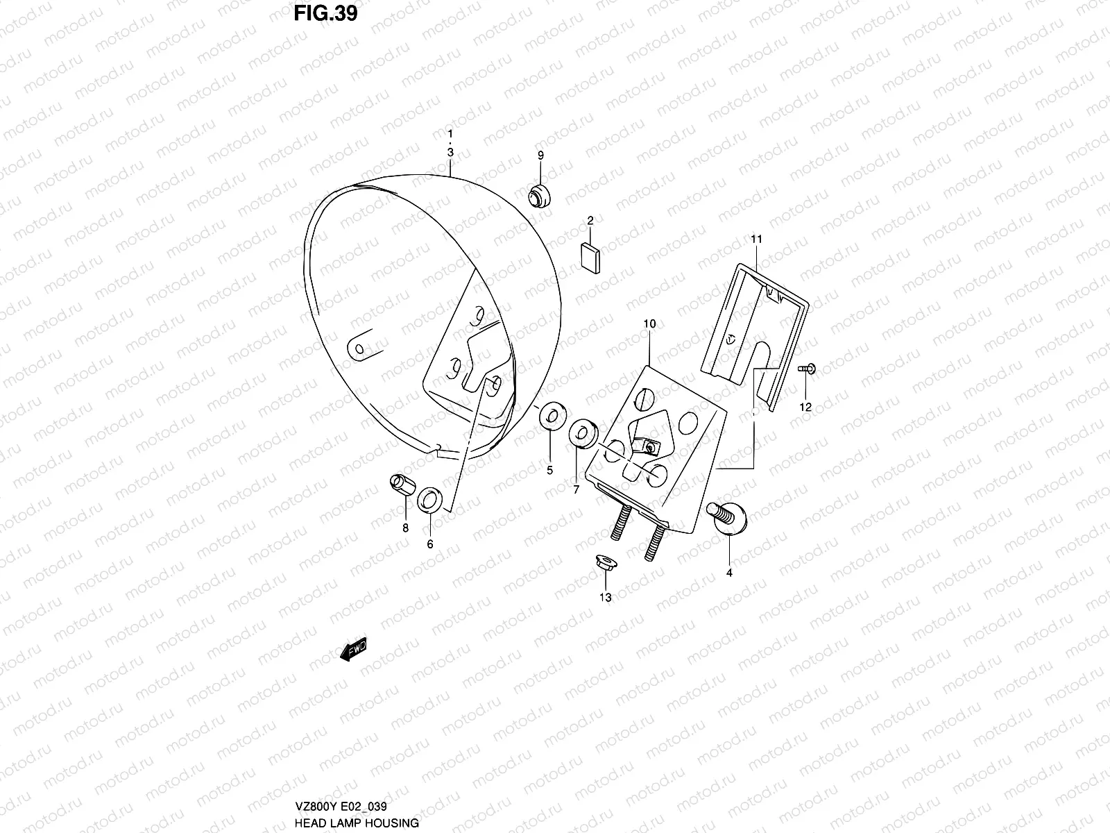 39 - HEADLAMP HOUSING