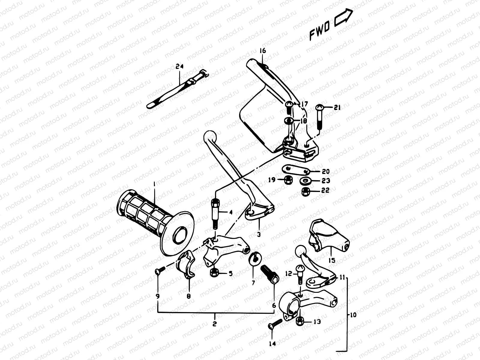 39 - LEFT HANDLE LEVER