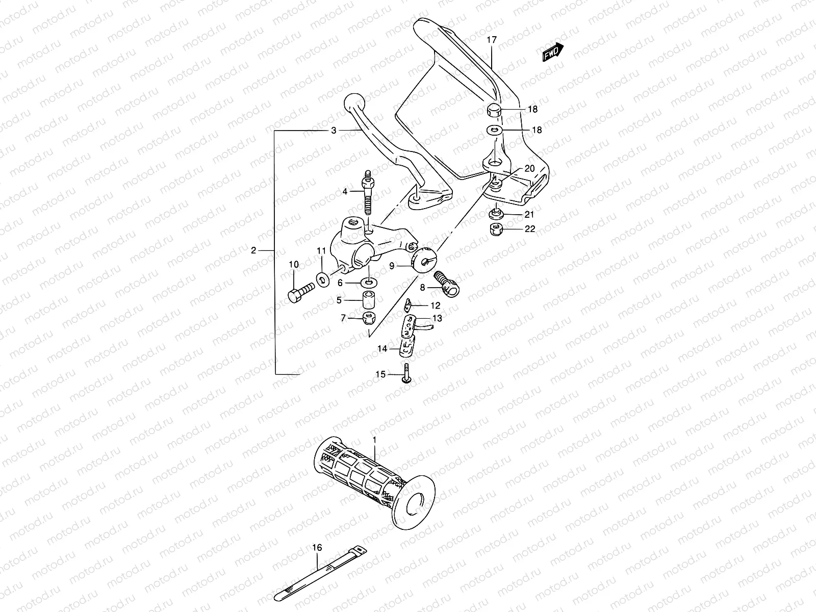 39 - LEFT HANDLE LEVER