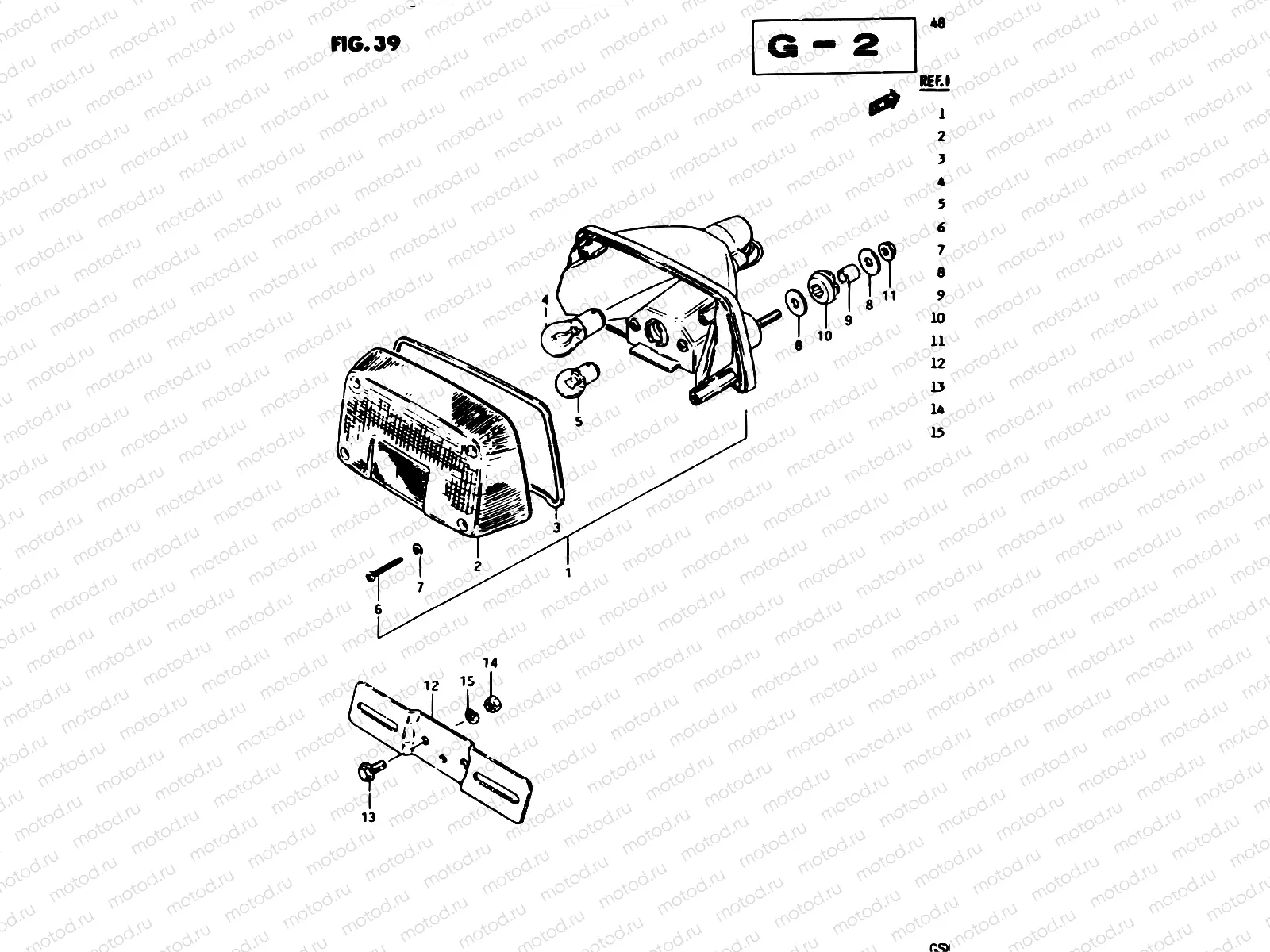 39 - REAR COMBINATION LAMP