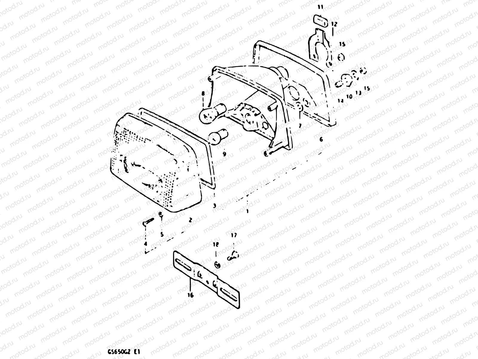 39 - REAR COMBINATION LAMP (E02, E04, E21)