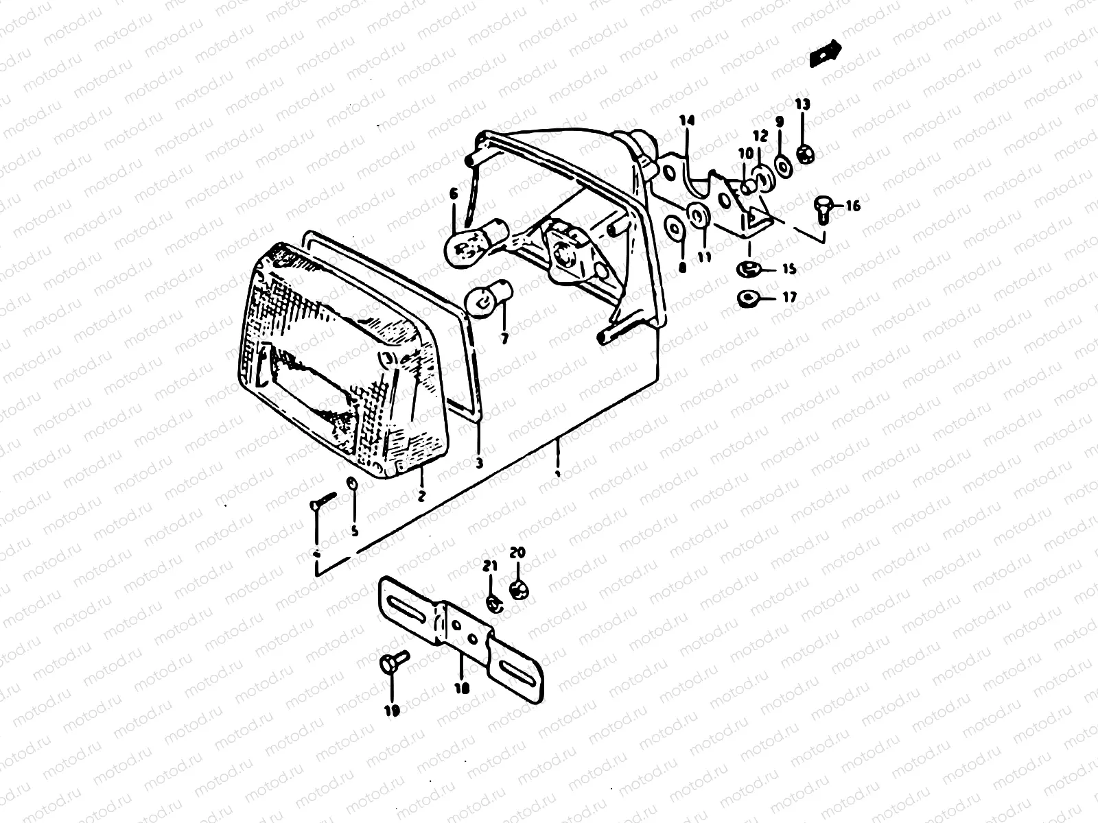39 - REAR COMBINATION LAMP (E15, E26)