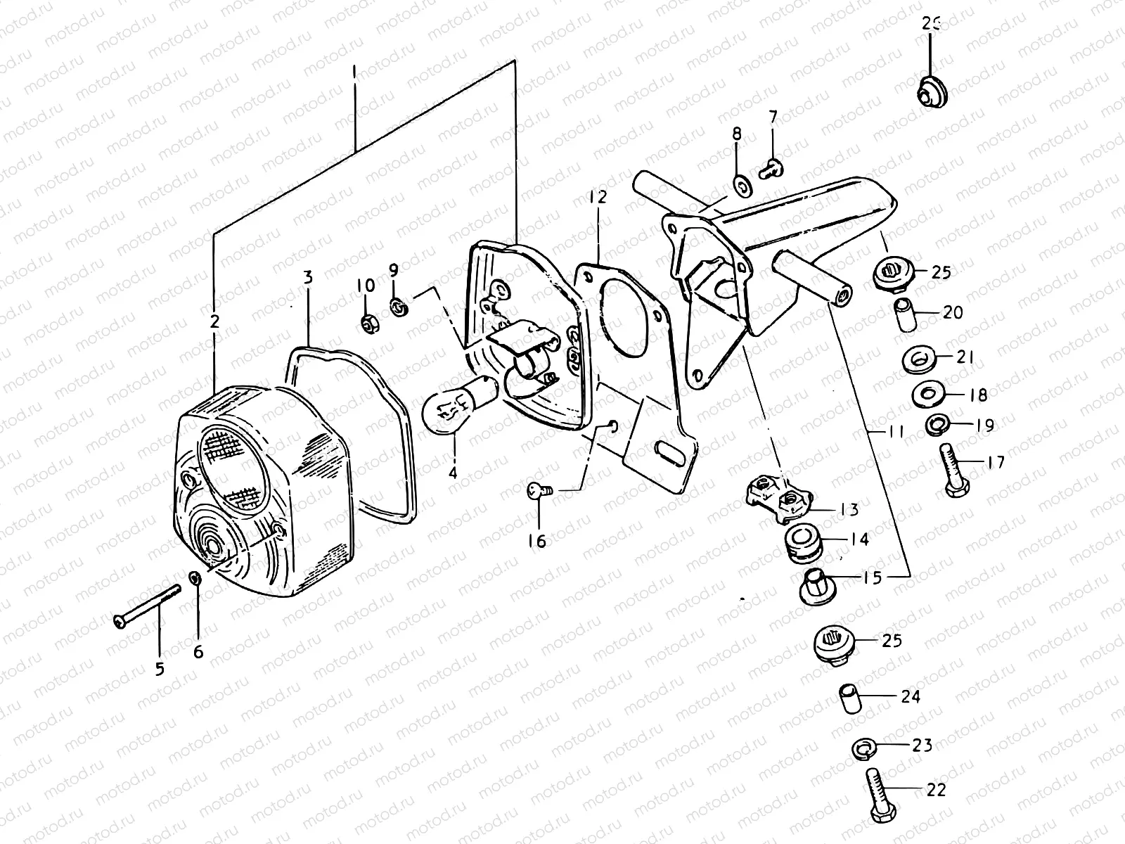 39 - REAR COMBINATION LAMP (E18 : F.NO.~TS1252-333129)