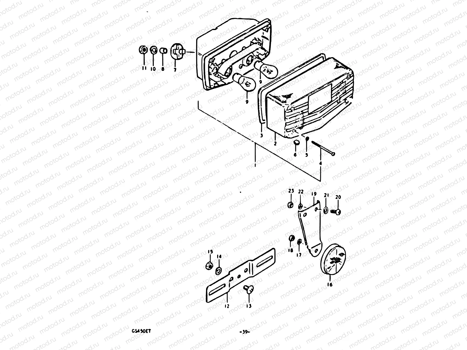 39 - REAR COMBINATION LAMP (E22)
