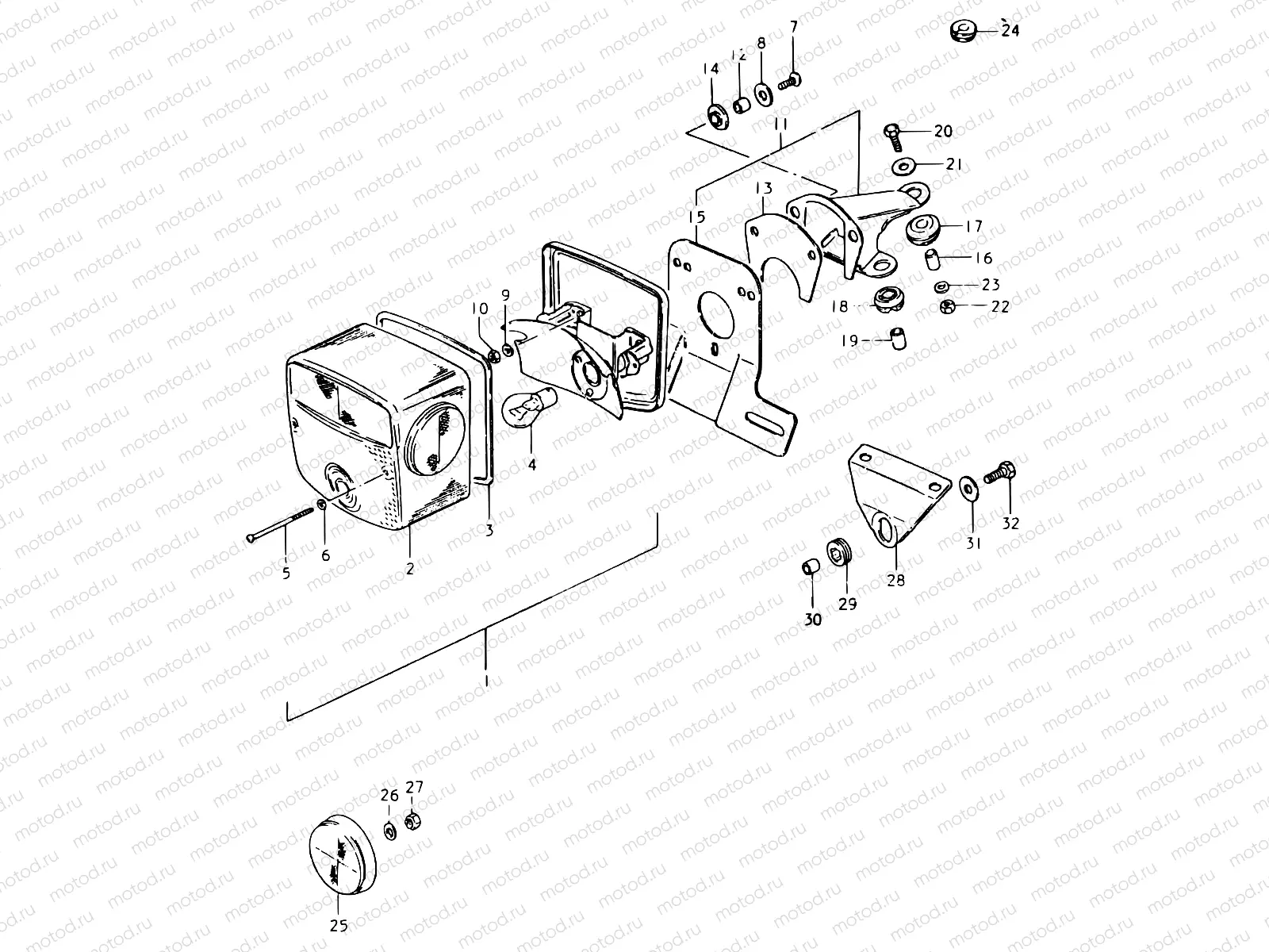 39 - REAR COMBINATION LAMP (E39)