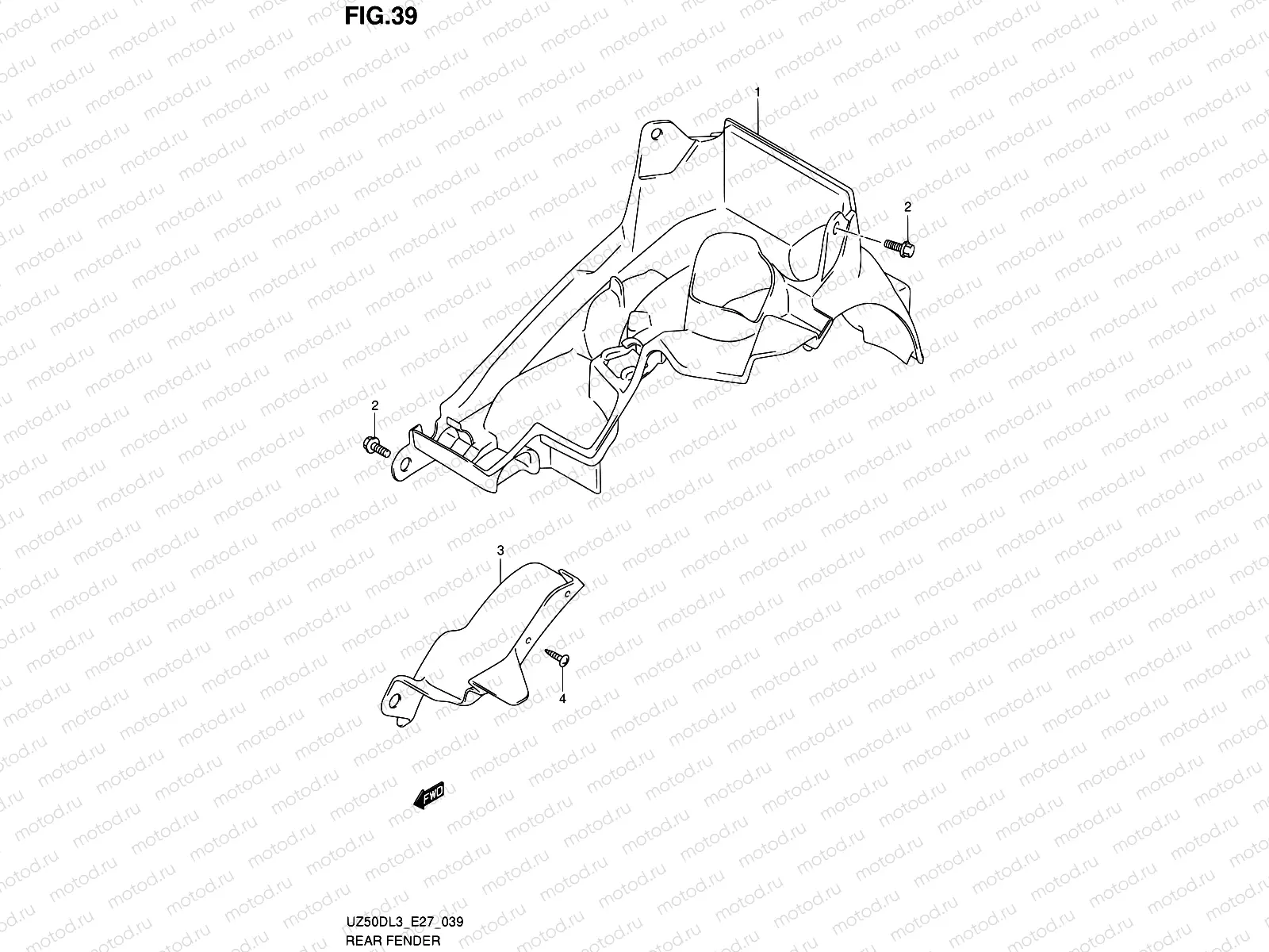 39 - REAR FENDER