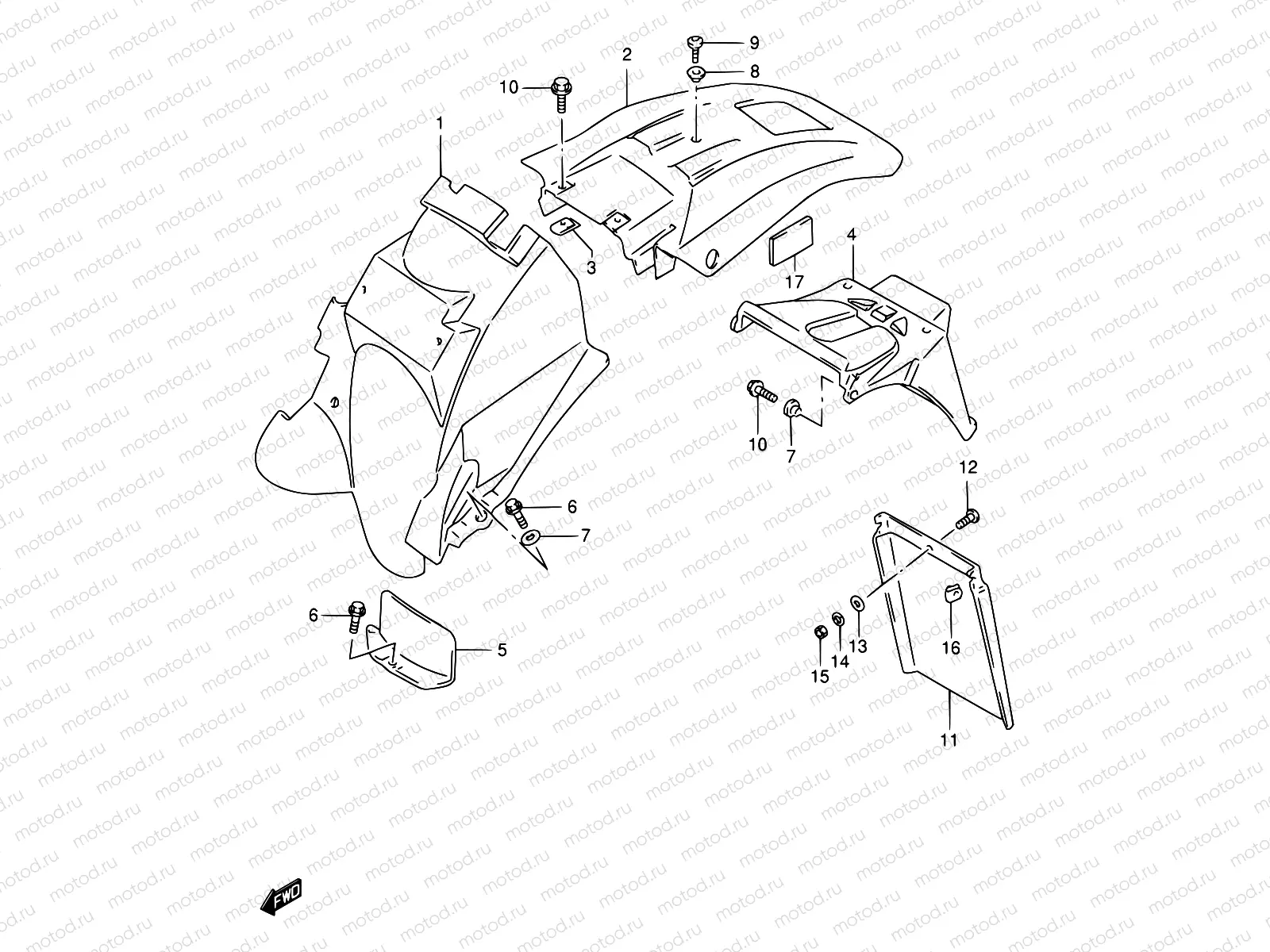 39 - REAR FENDER