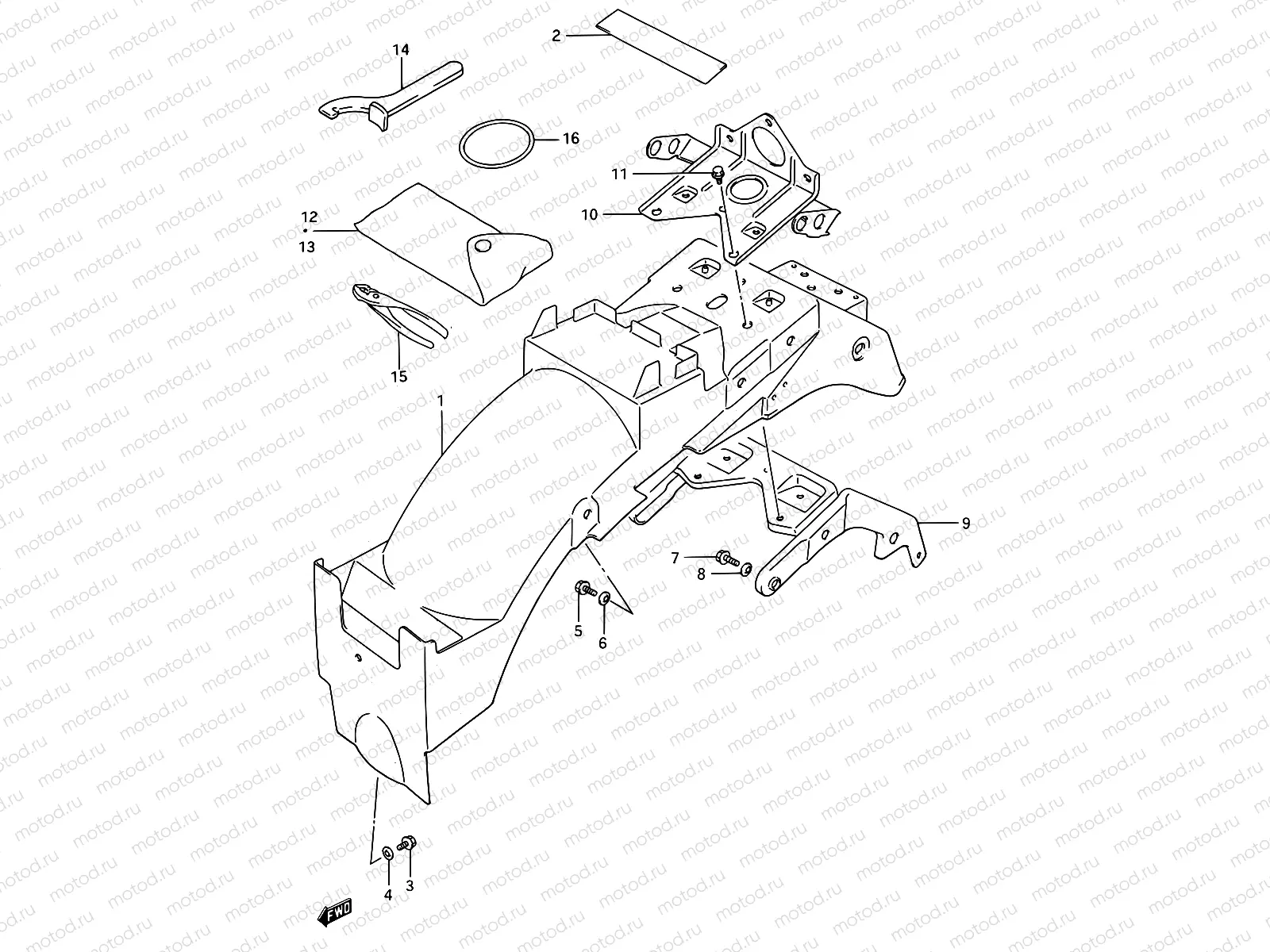 39 - REAR FENDER