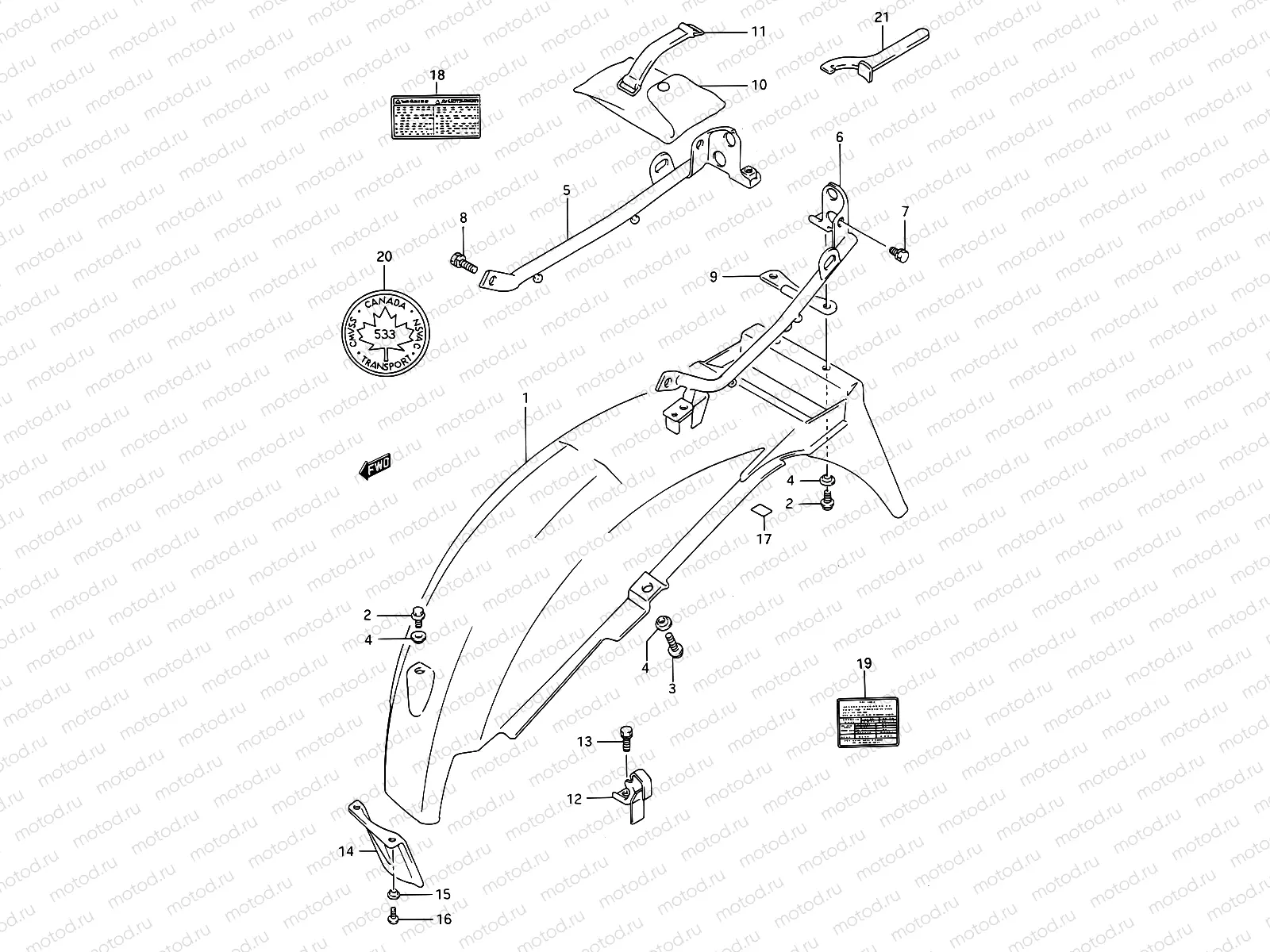 39 - REAR FENDER