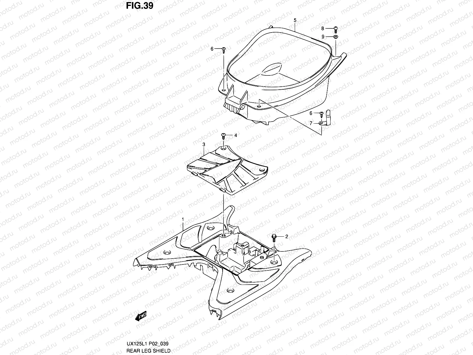 39 - REAR LEG SHIELD