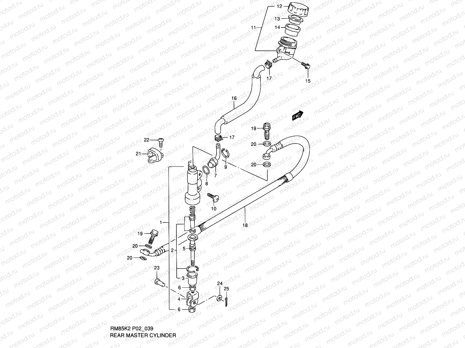 39 - REAR MASTER CYLINDER