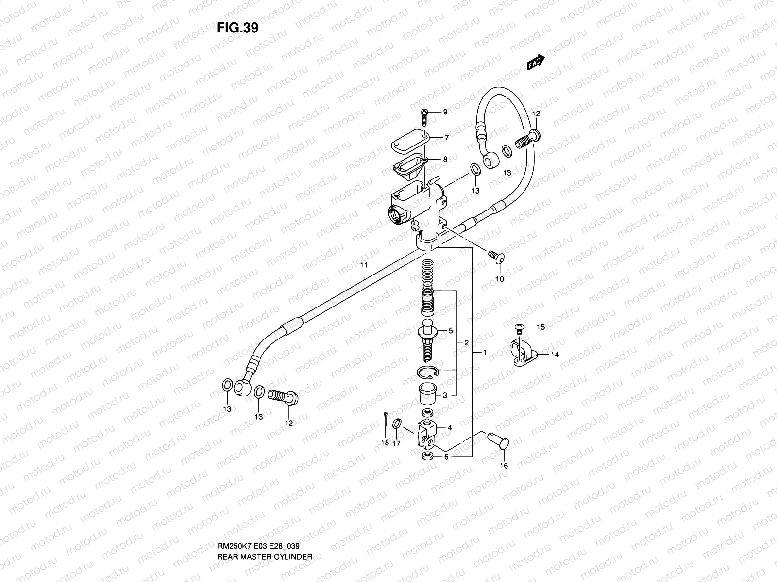 39 - REAR MASTER CYLINDER