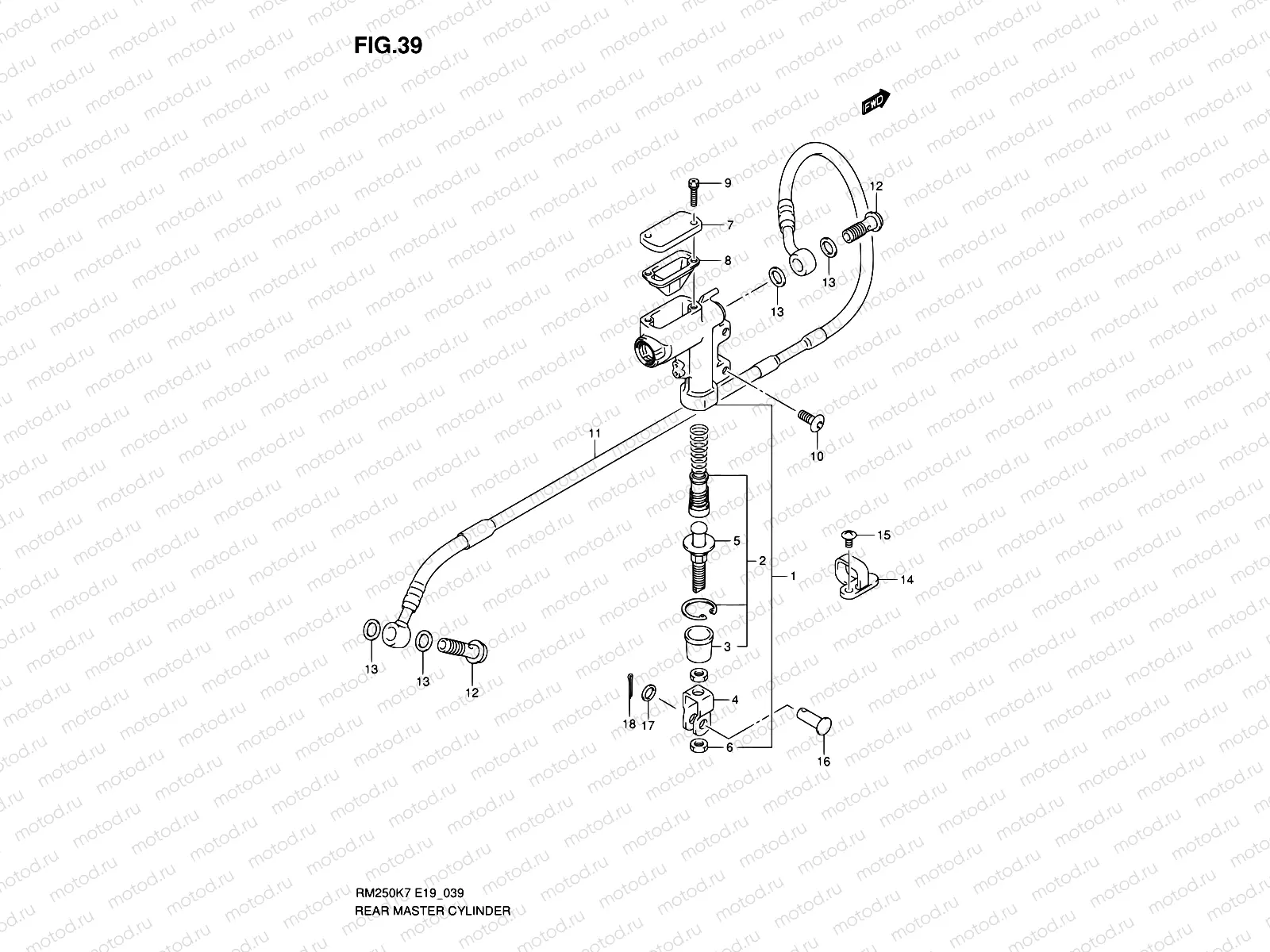 39 - REAR MASTER CYLINDER