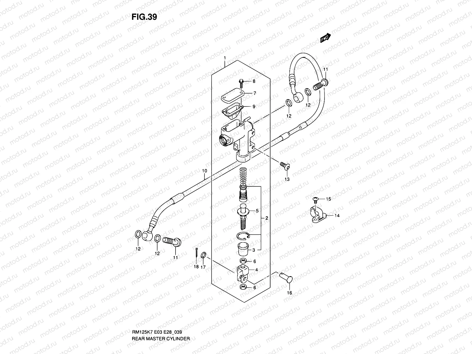 39 - REAR MASTER CYLINDER