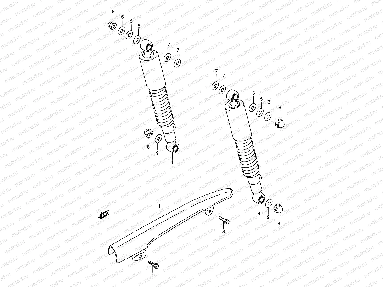 39 - REAR SHOCK ABSORBER (E71,E94,P09,P94)