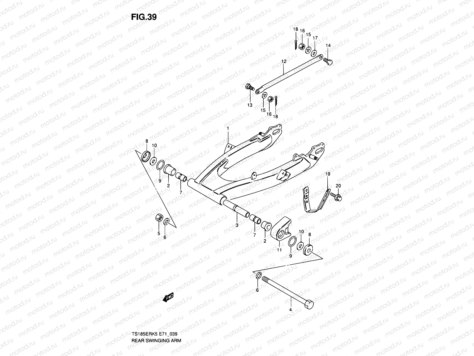 39 - REAR SWINGING ARM