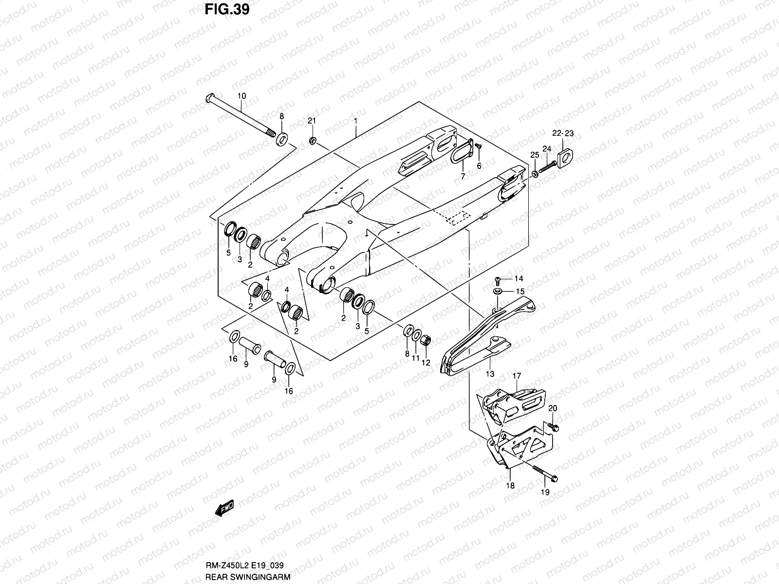 39 - REAR SWINGING ARM
