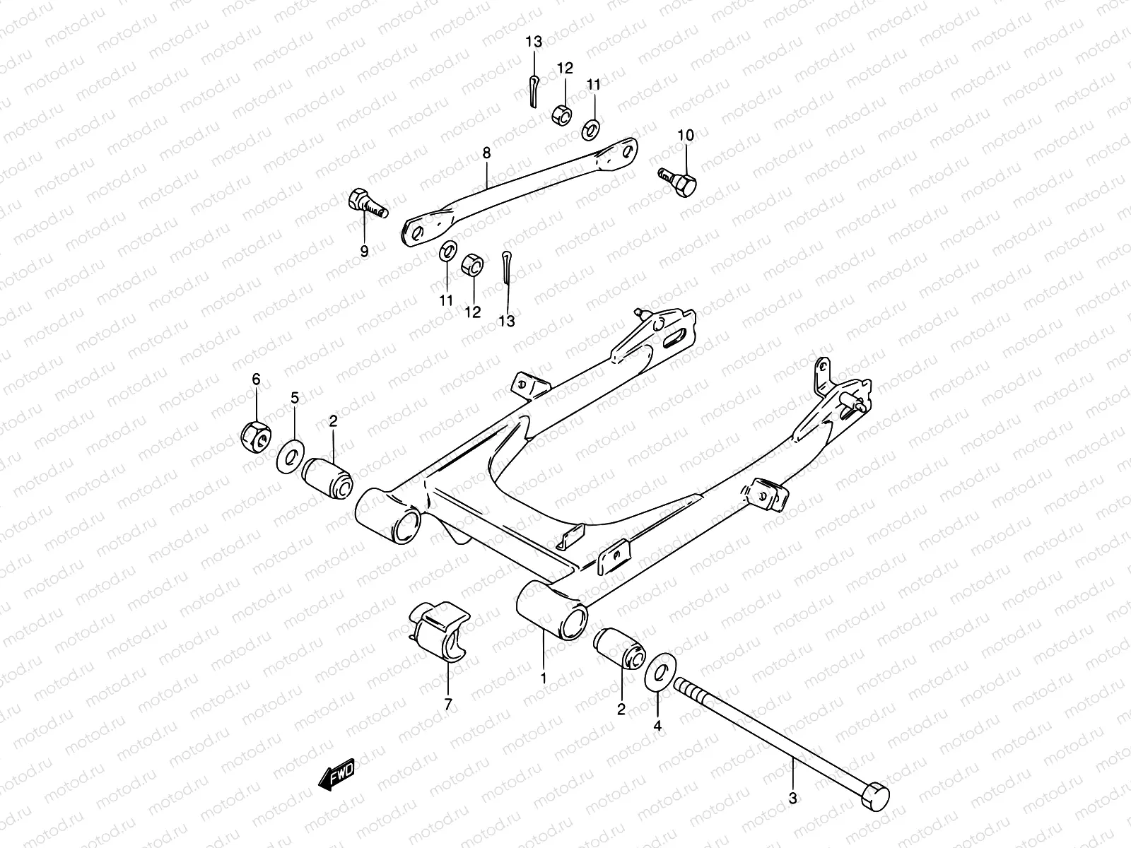 39 - REAR SWINGING ARM (E94,P09,P48)
