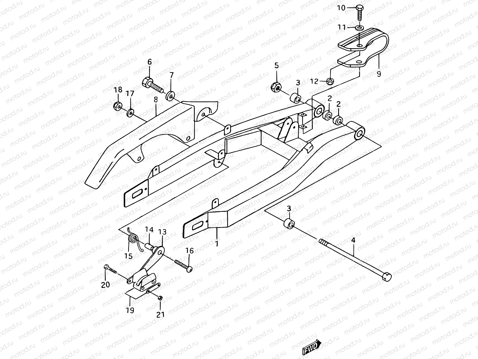 39 - REAR SWINGNING ARM
