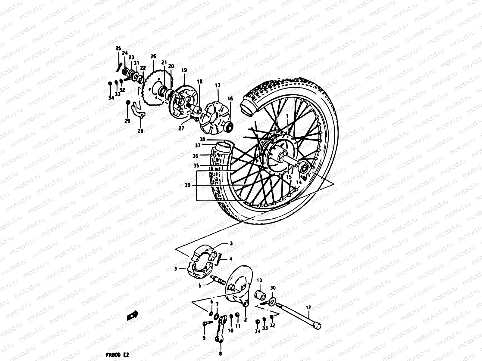 39 - REAR WHEEL