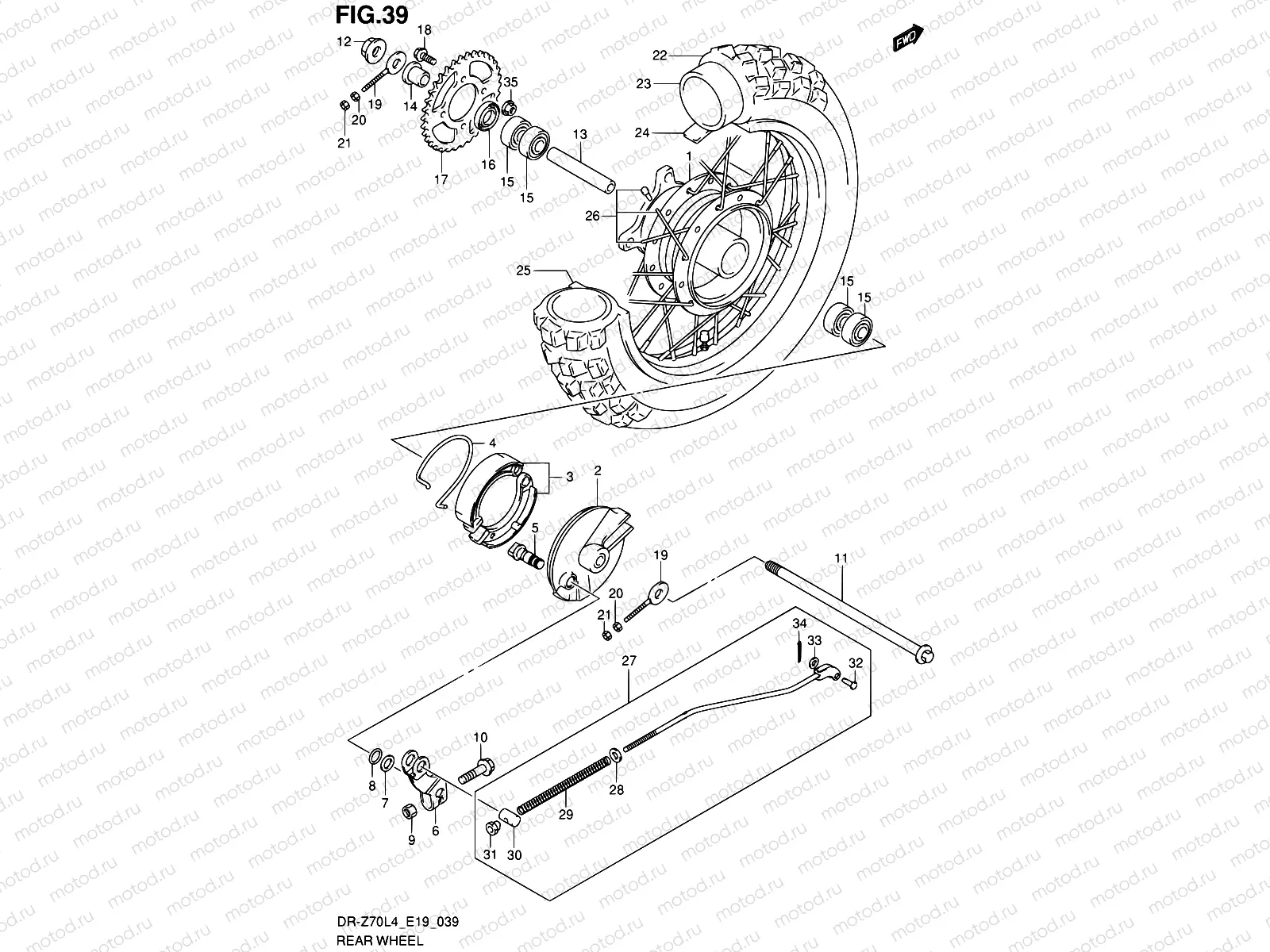 39 - REAR WHEEL