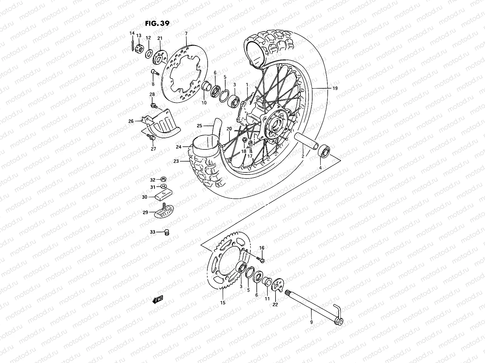 39 - REAR WHEEL