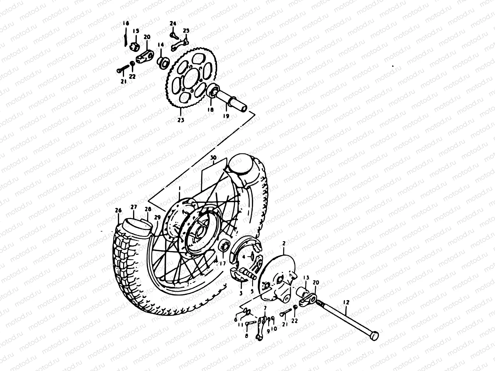 39 - REAR WHEEL