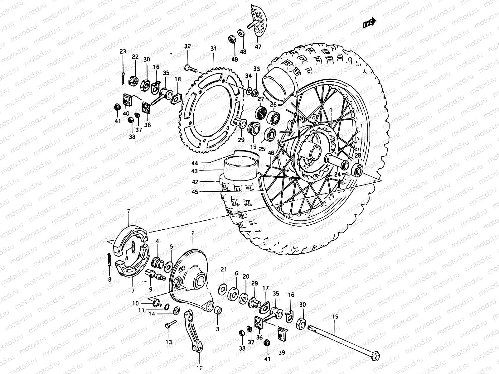 39 - REAR WHEEL