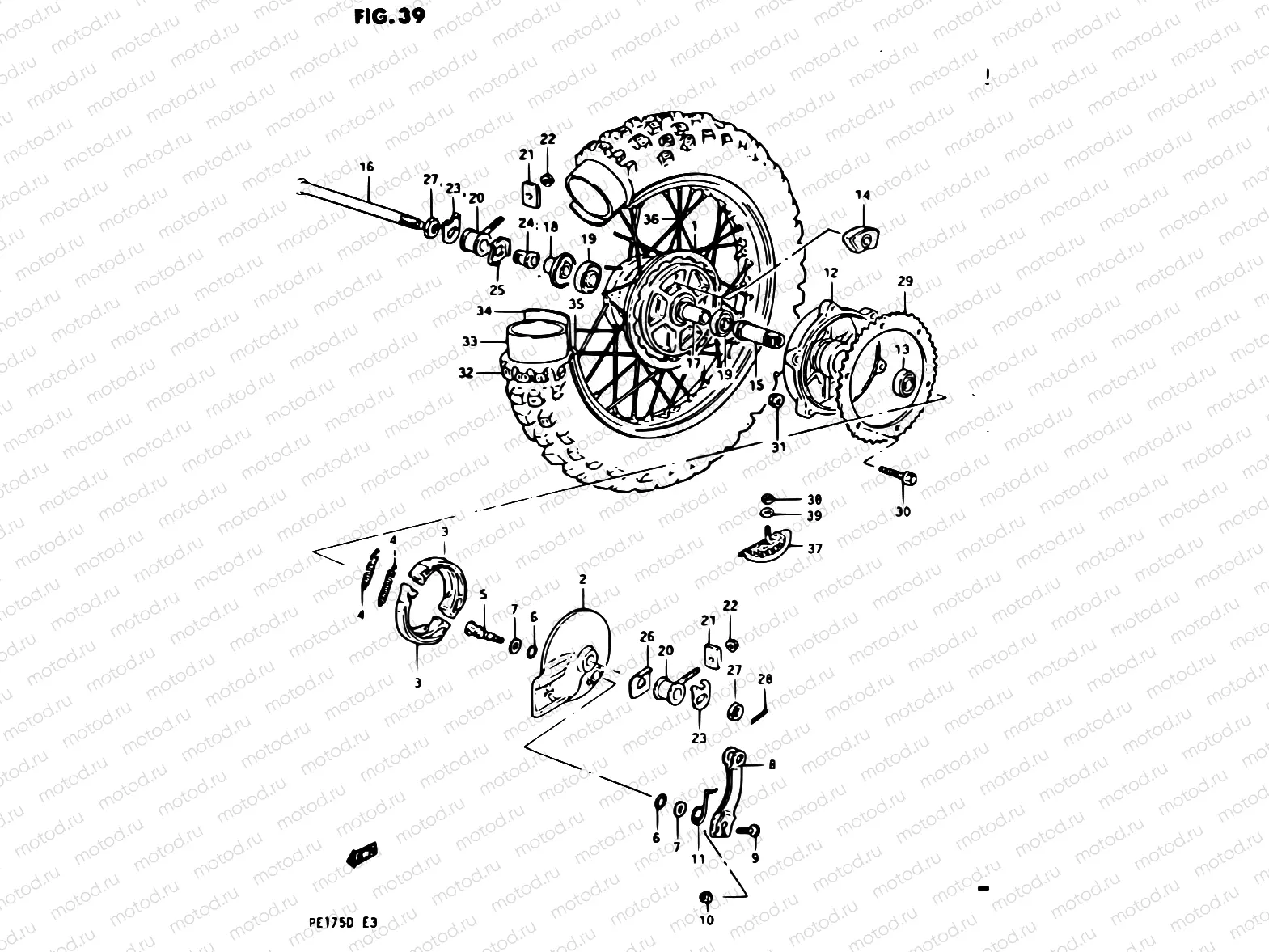 39 - REAR WHEEL MODEL Z