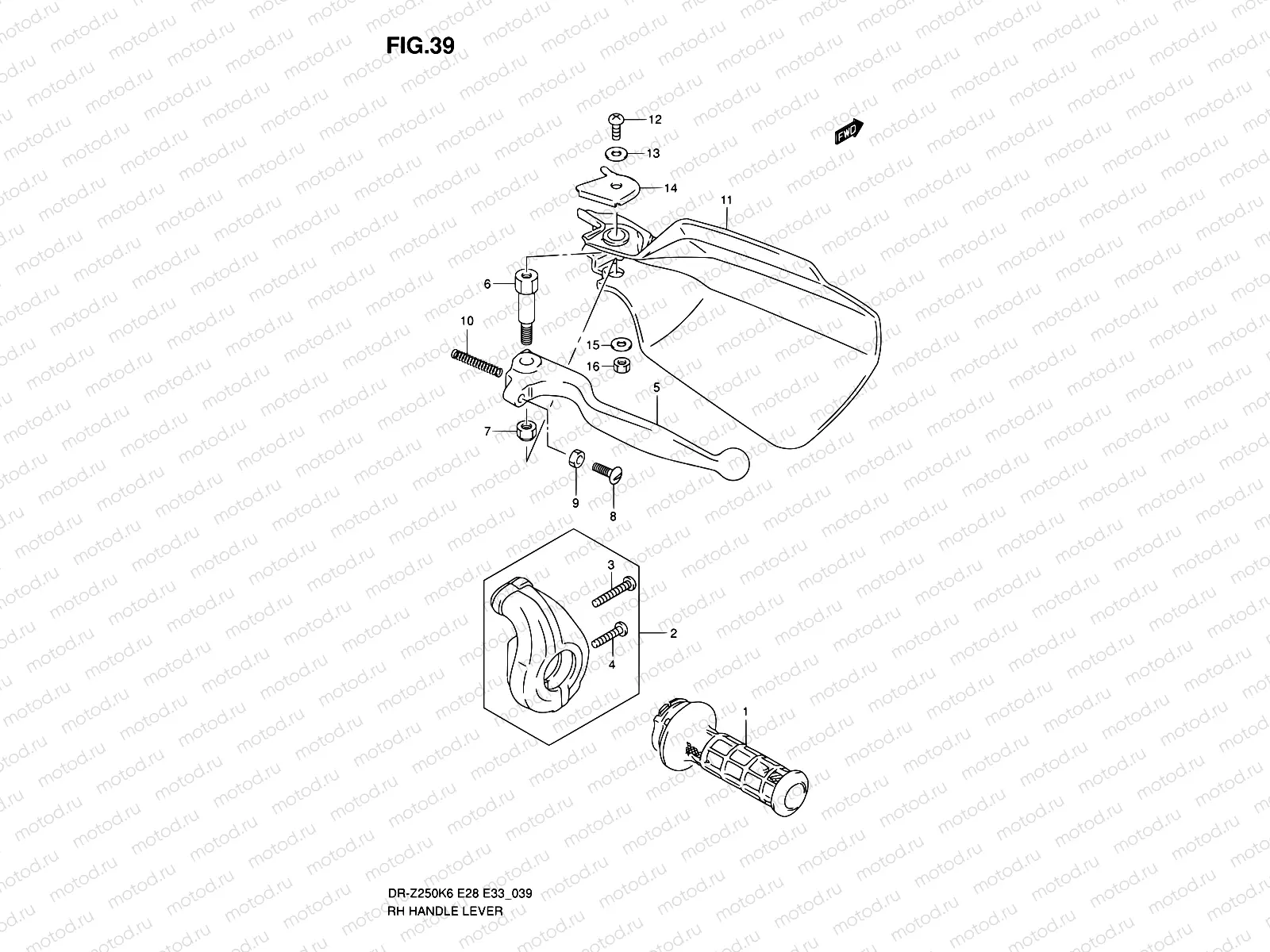 39 - RH HANDLE LEVER