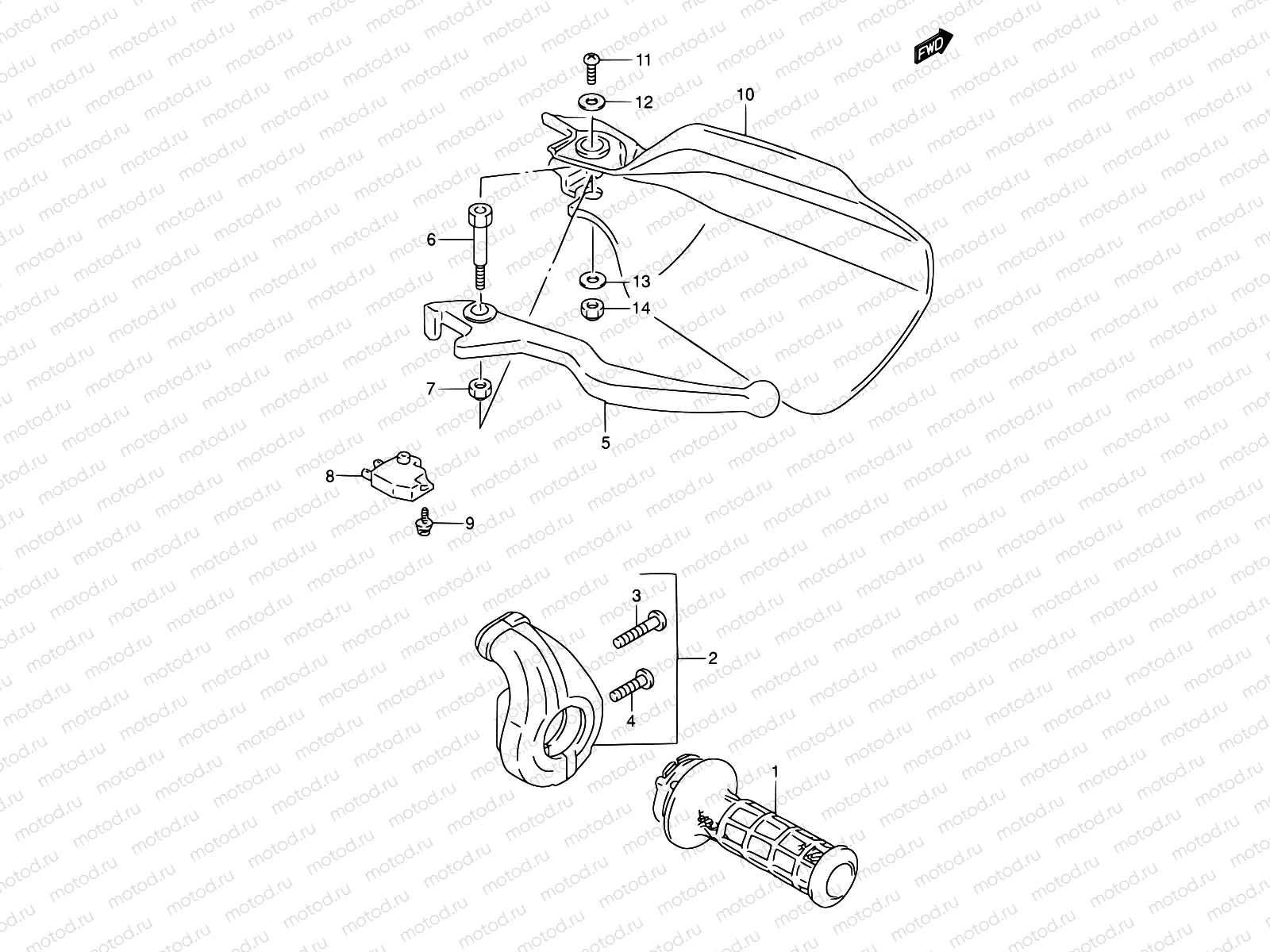 39 - RIGHT HANDLE LEVER