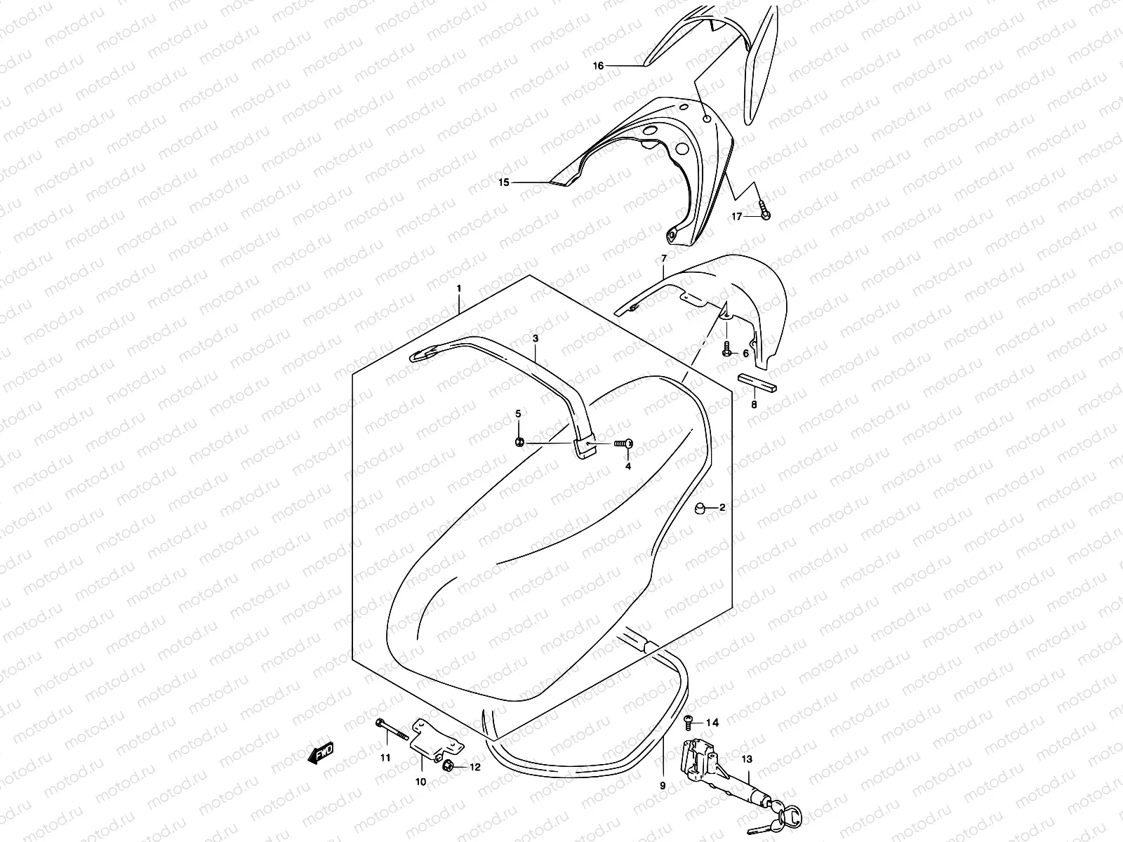 39 - SEAT ASSY  (MODEL K1/K2)