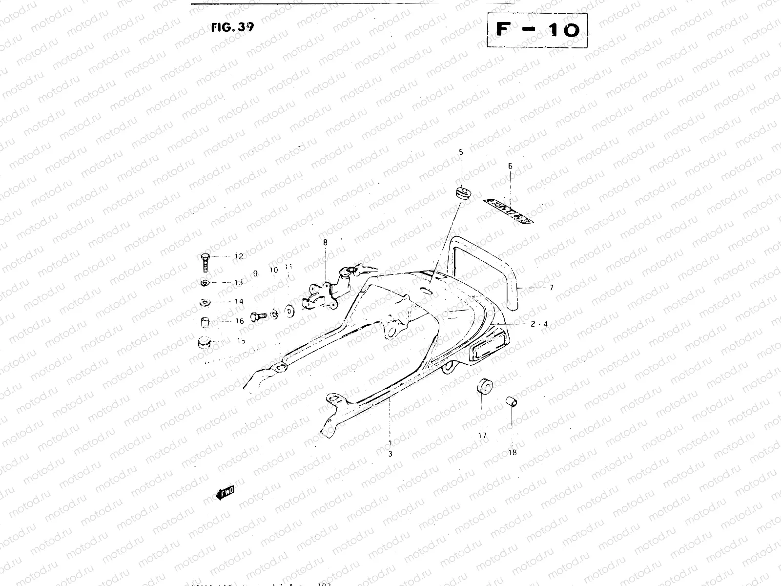 39 - SEAT TAIL COVER (MODEL Z)