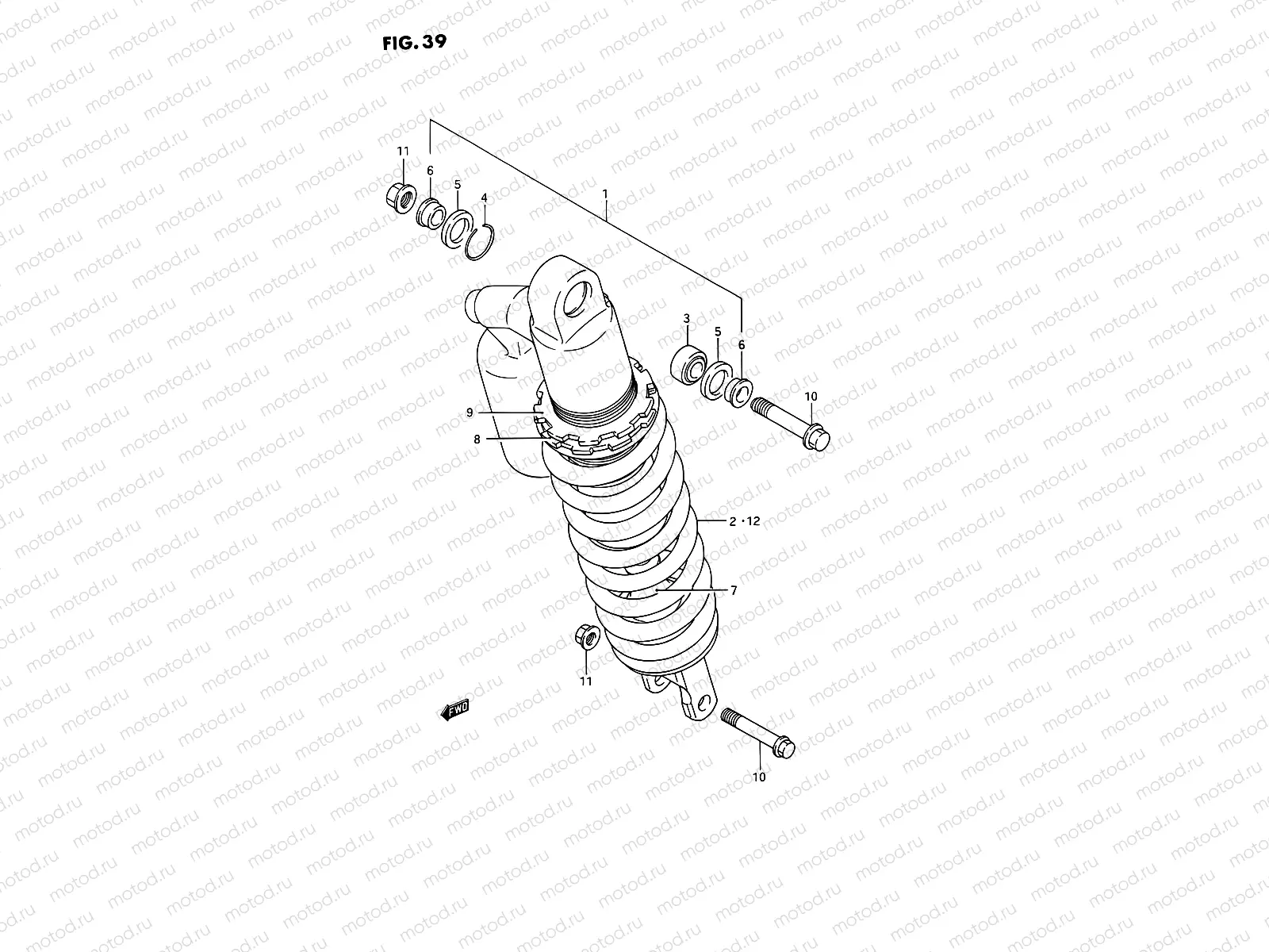 39 - SHOCK ABSORBER (MODEL K/L)