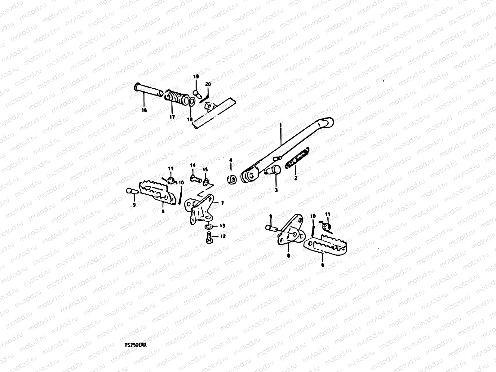 39 - STAND - FOOTREST (E16, E18, E39)