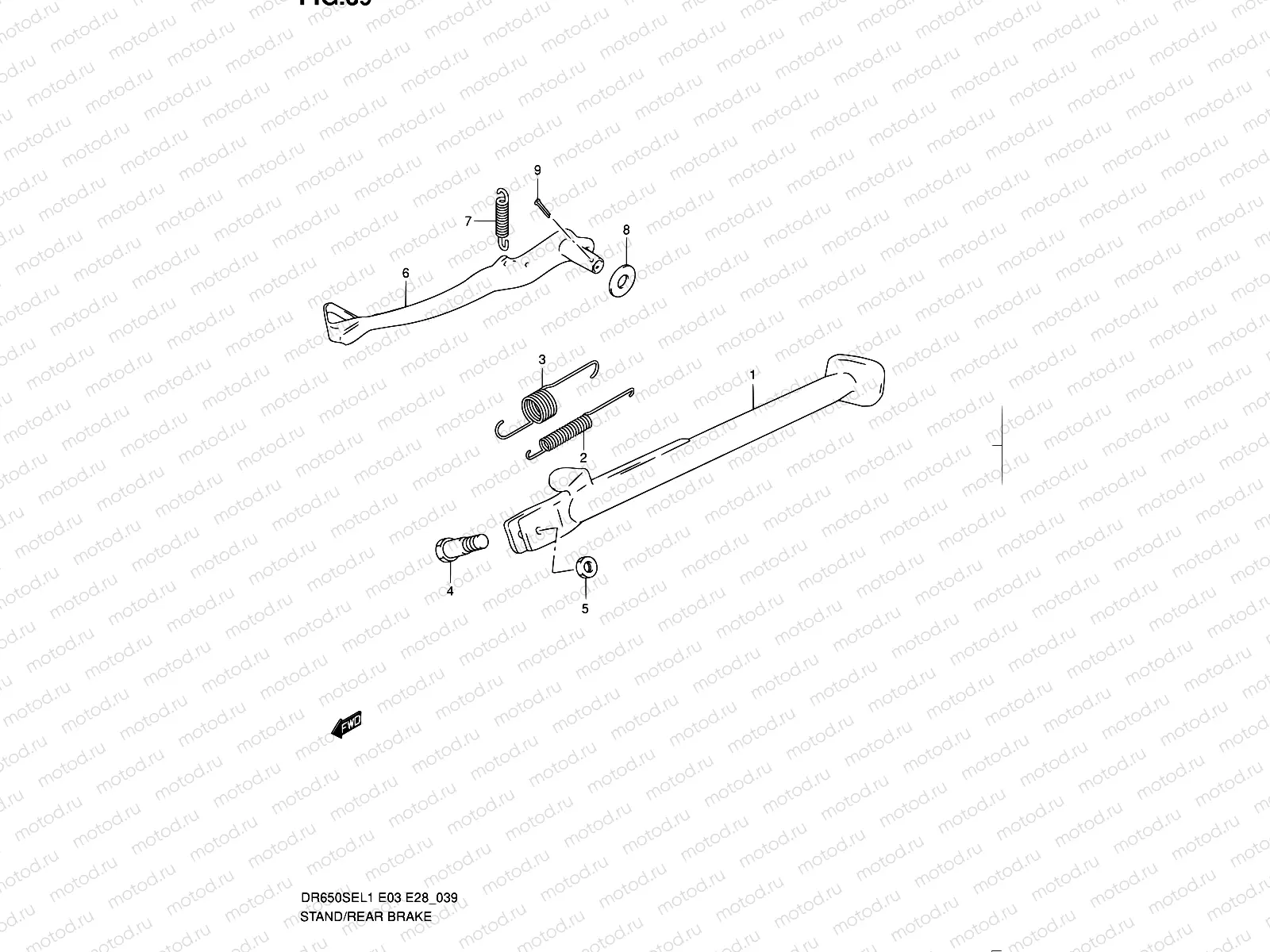 39 - STAND/REAR BRAKE