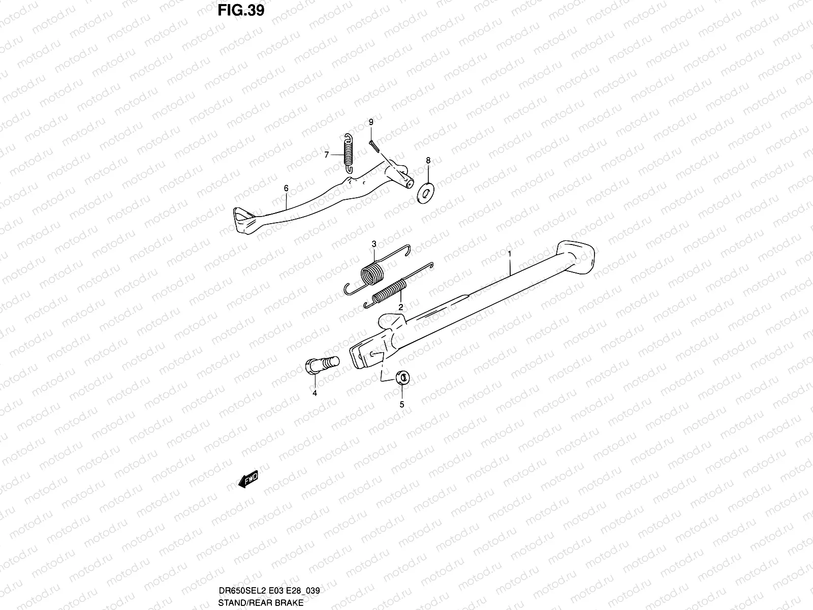 39 - STAND/REAR BRAKE
