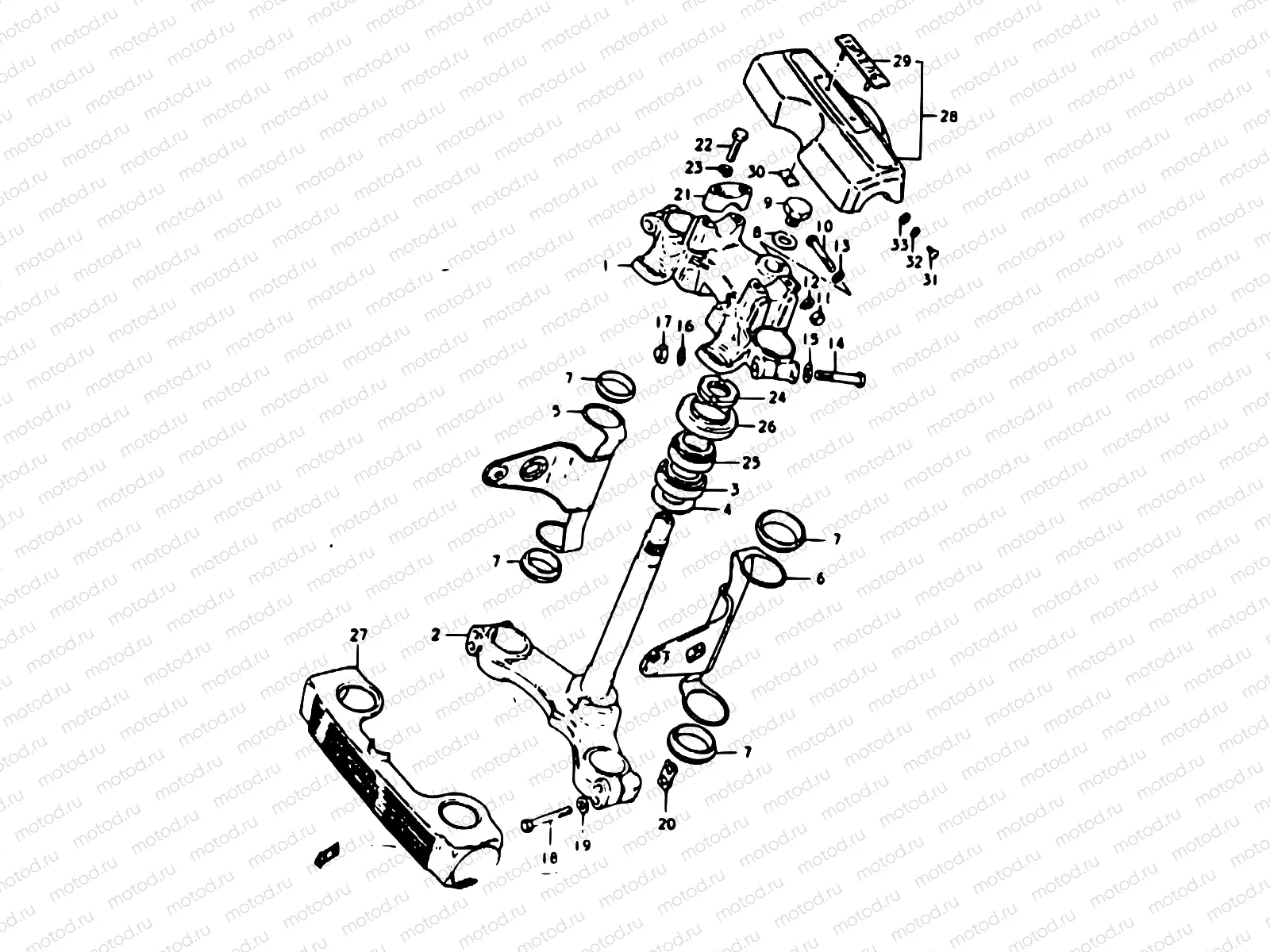 39 - STEERING STEM (GS1000C, HC, EC)